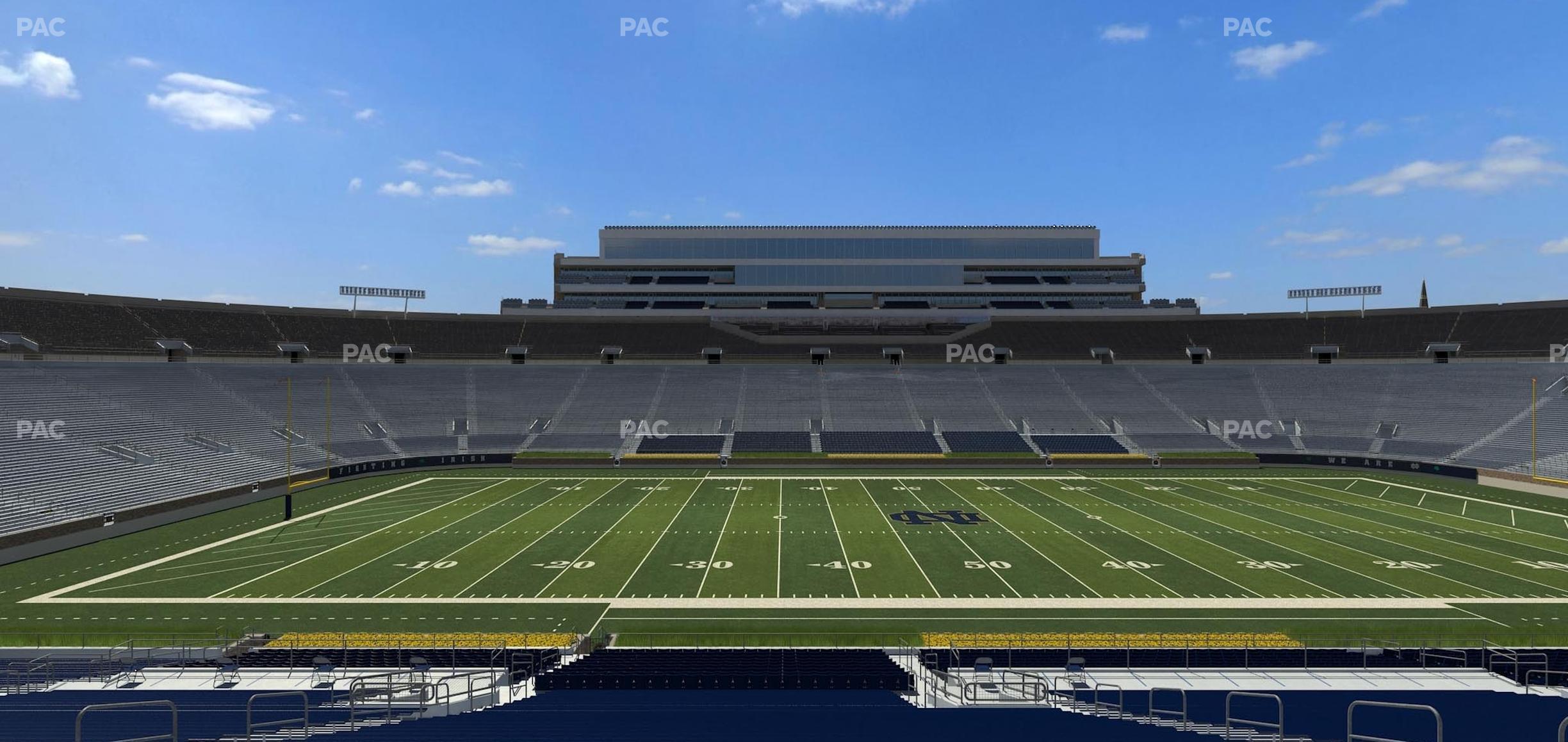 Seating view for Notre Dame Stadium Section 11