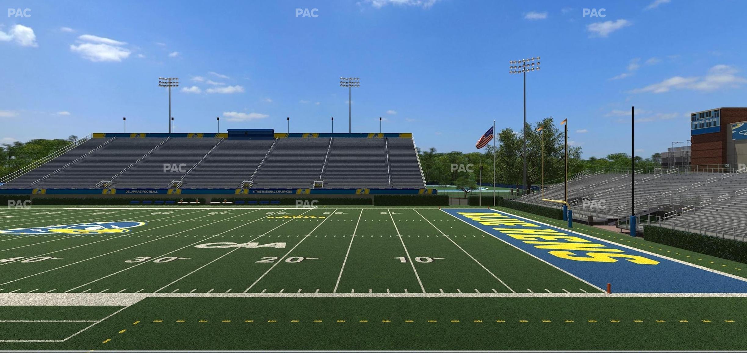 Seating view for Delaware Stadium Section Loge 102 A