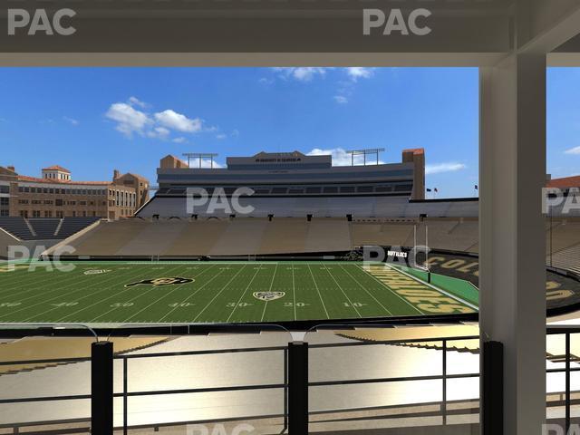 Seating view for Folsom Field Section 202