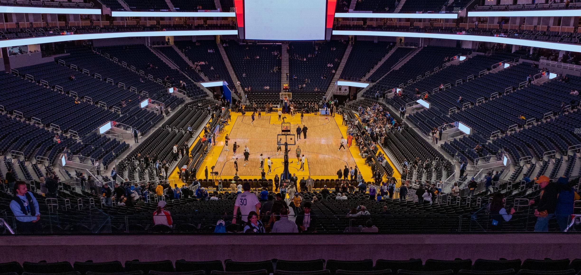 Seating view for Chase Center Section 127