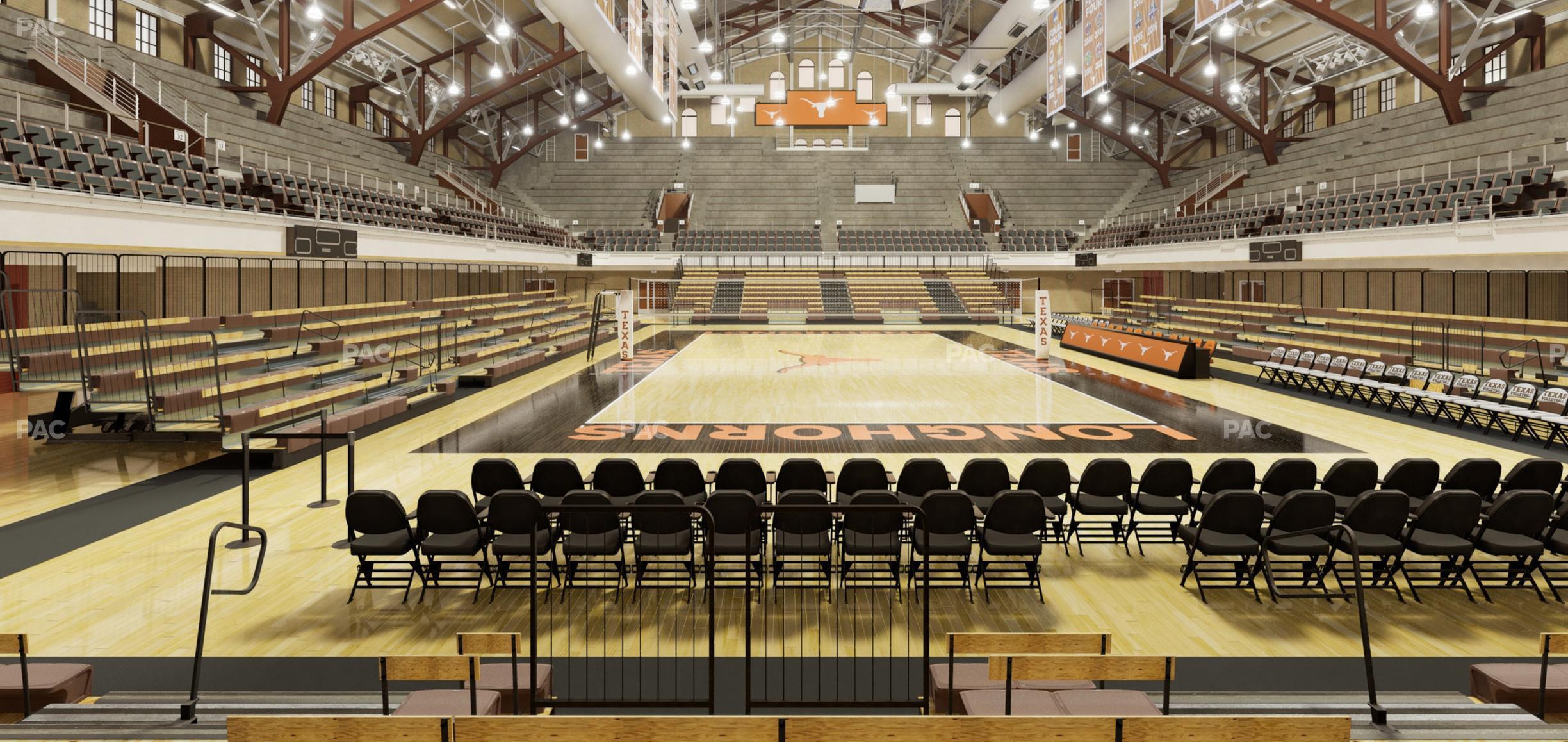 Seating view for Gregory Gym Section Floor 7