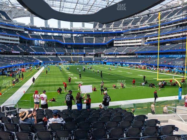 Seating view for SoFi Stadium Section 120