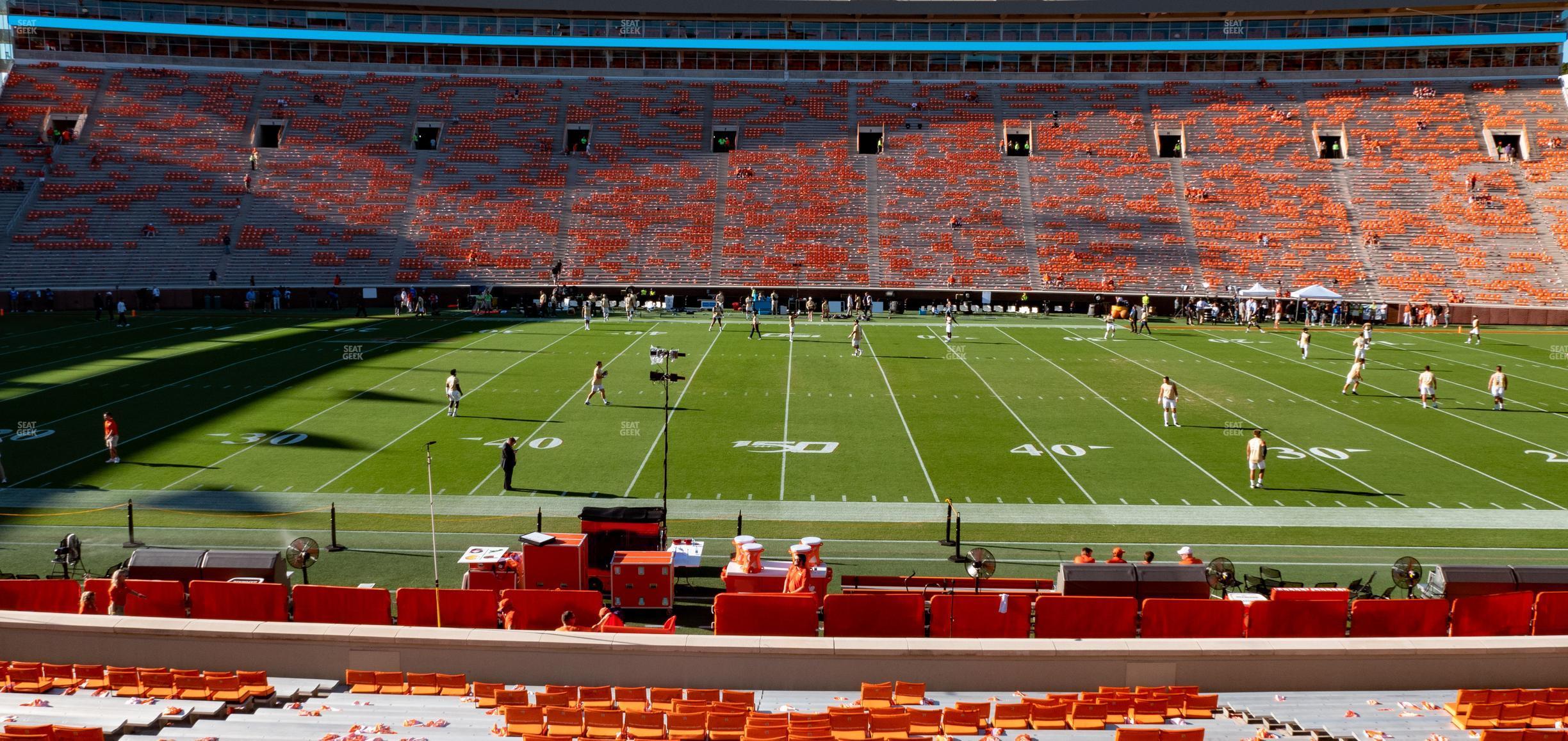 Seating view for Clemson Memorial Stadium Section E