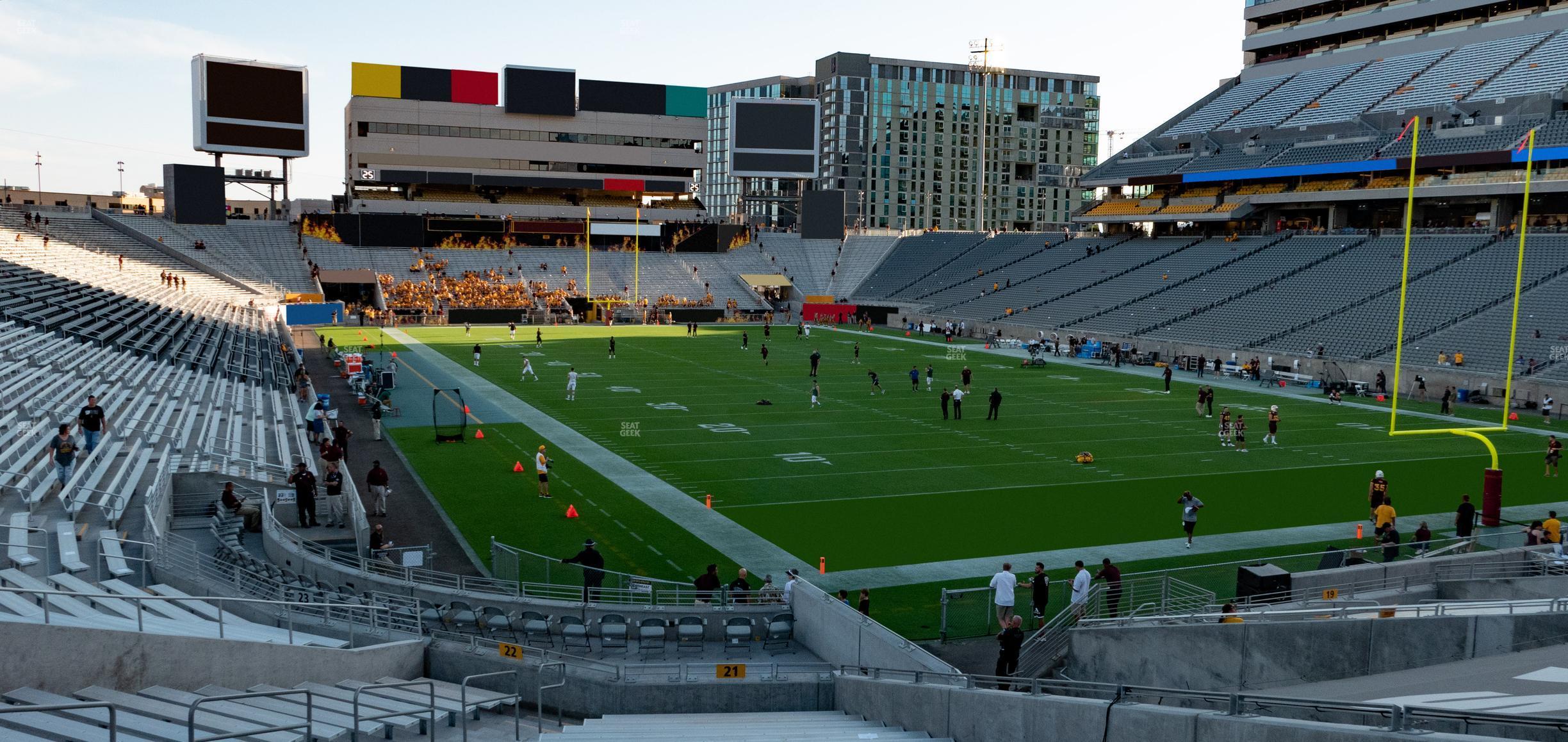 Seating view for Mountain America Stadium Section 21