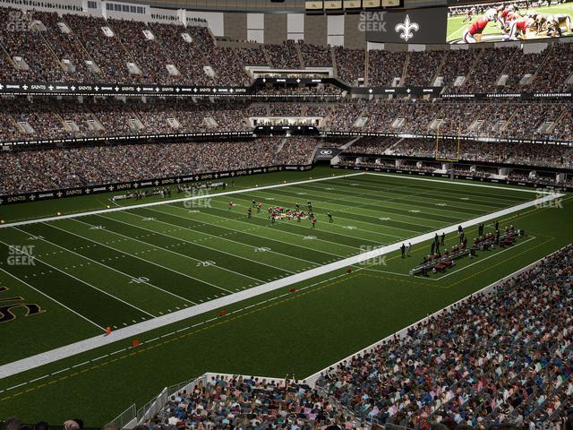 Seating view for Caesars Superdome Section 318