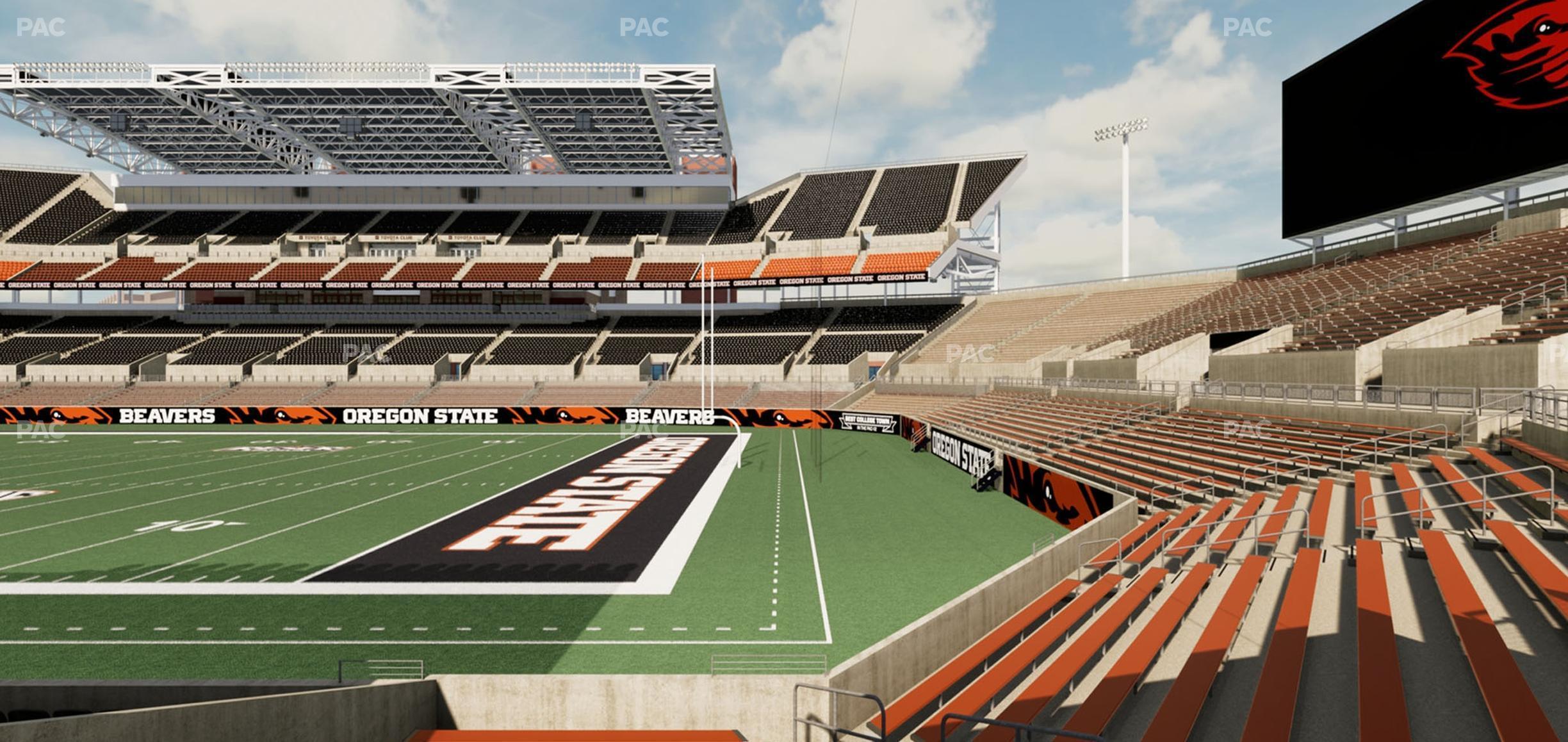 Seating view for Reser Stadium Section 127