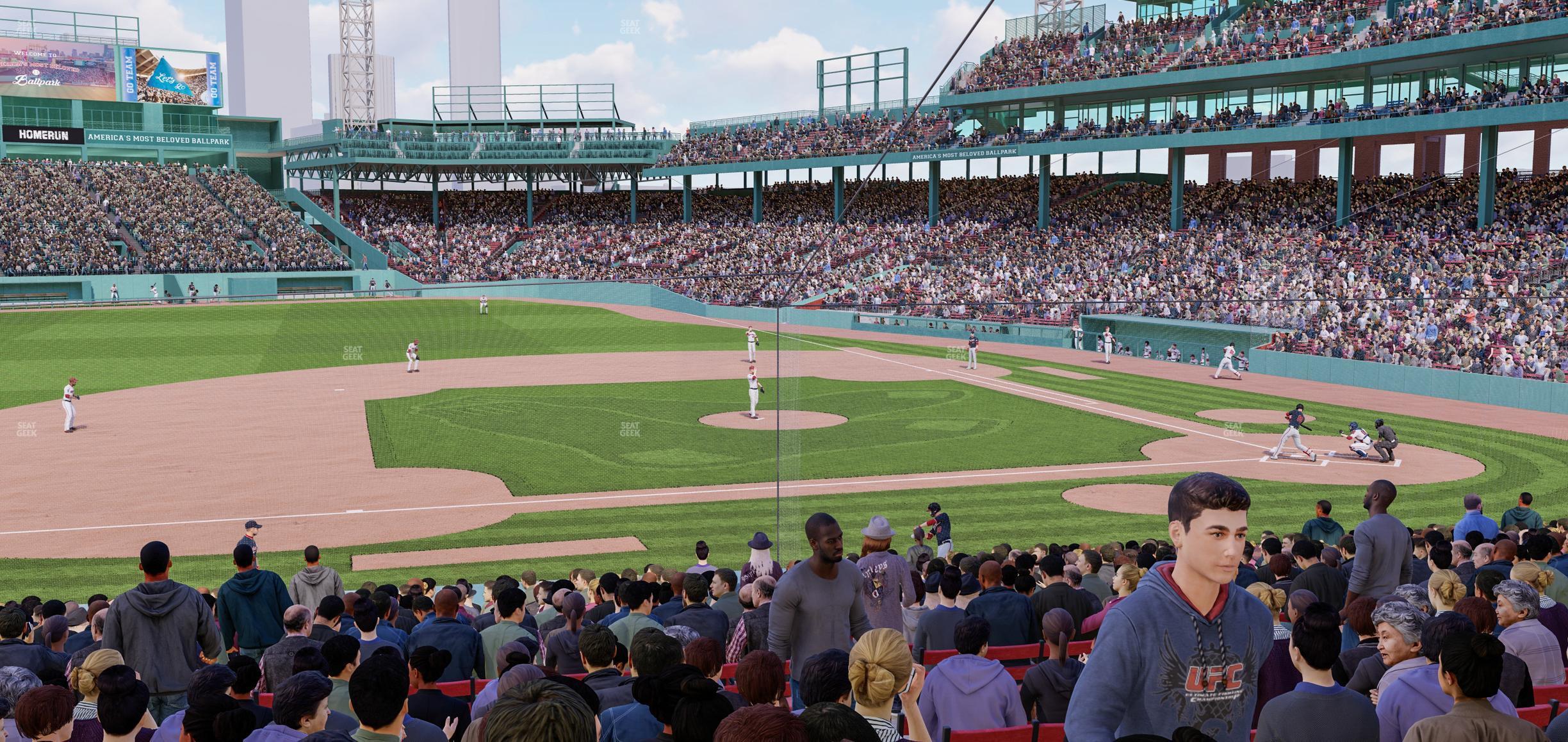 Seating view for Fenway Park Section Loge Box 149