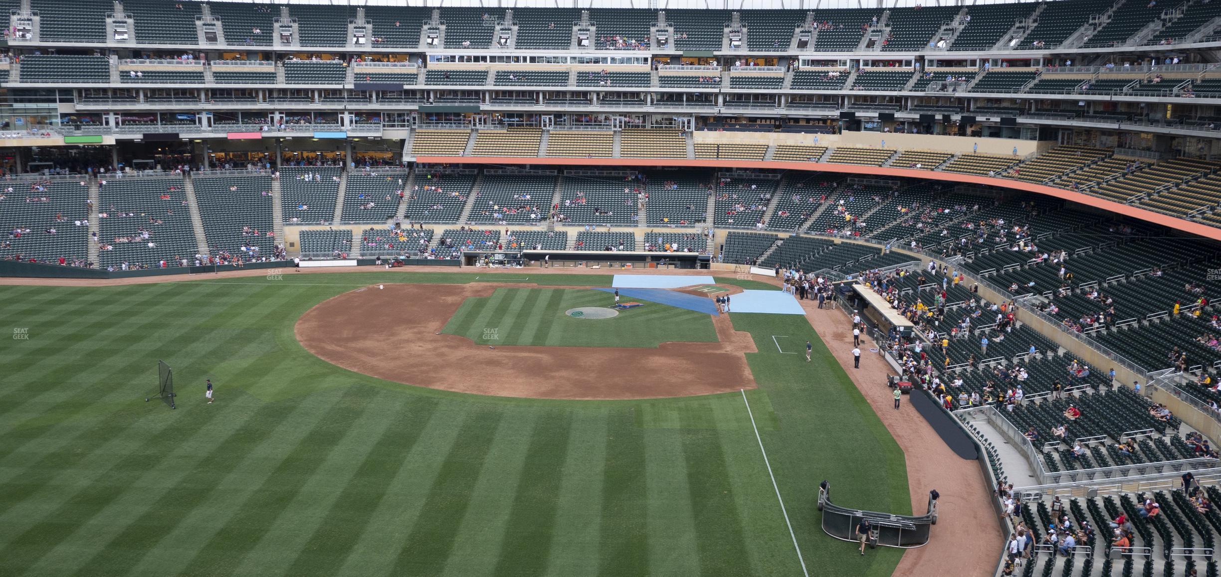 Seating view for Target Field Section 329