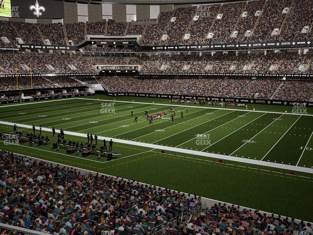 Seating view for Caesars Superdome Section 257