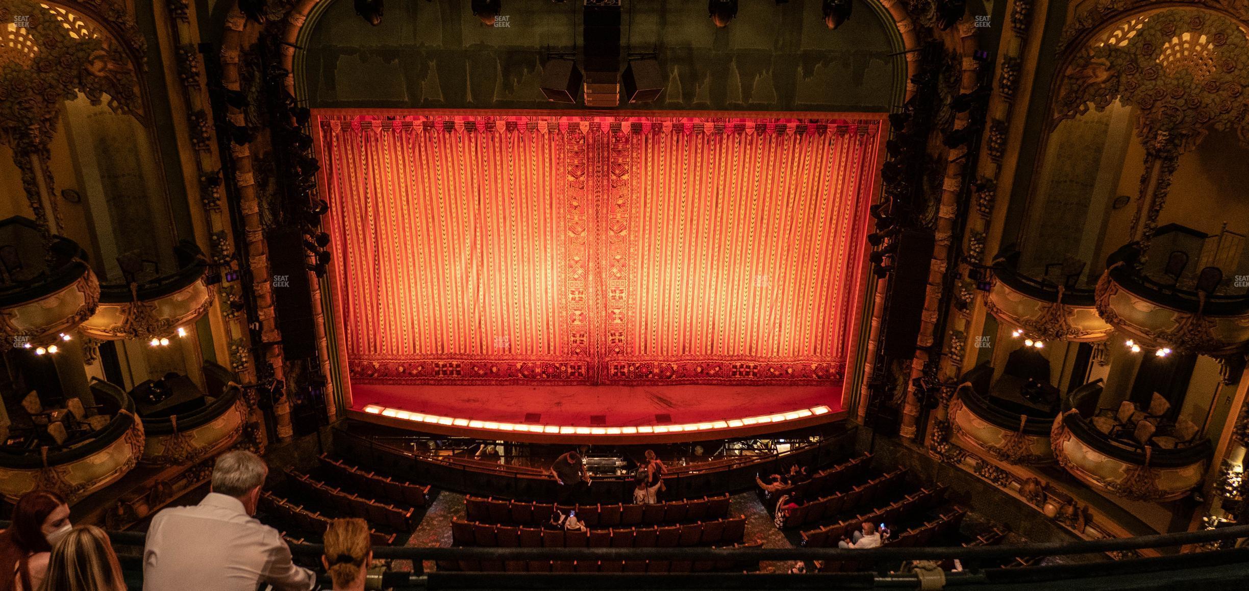 Seating view for New Amsterdam Theatre Section Balcony Center