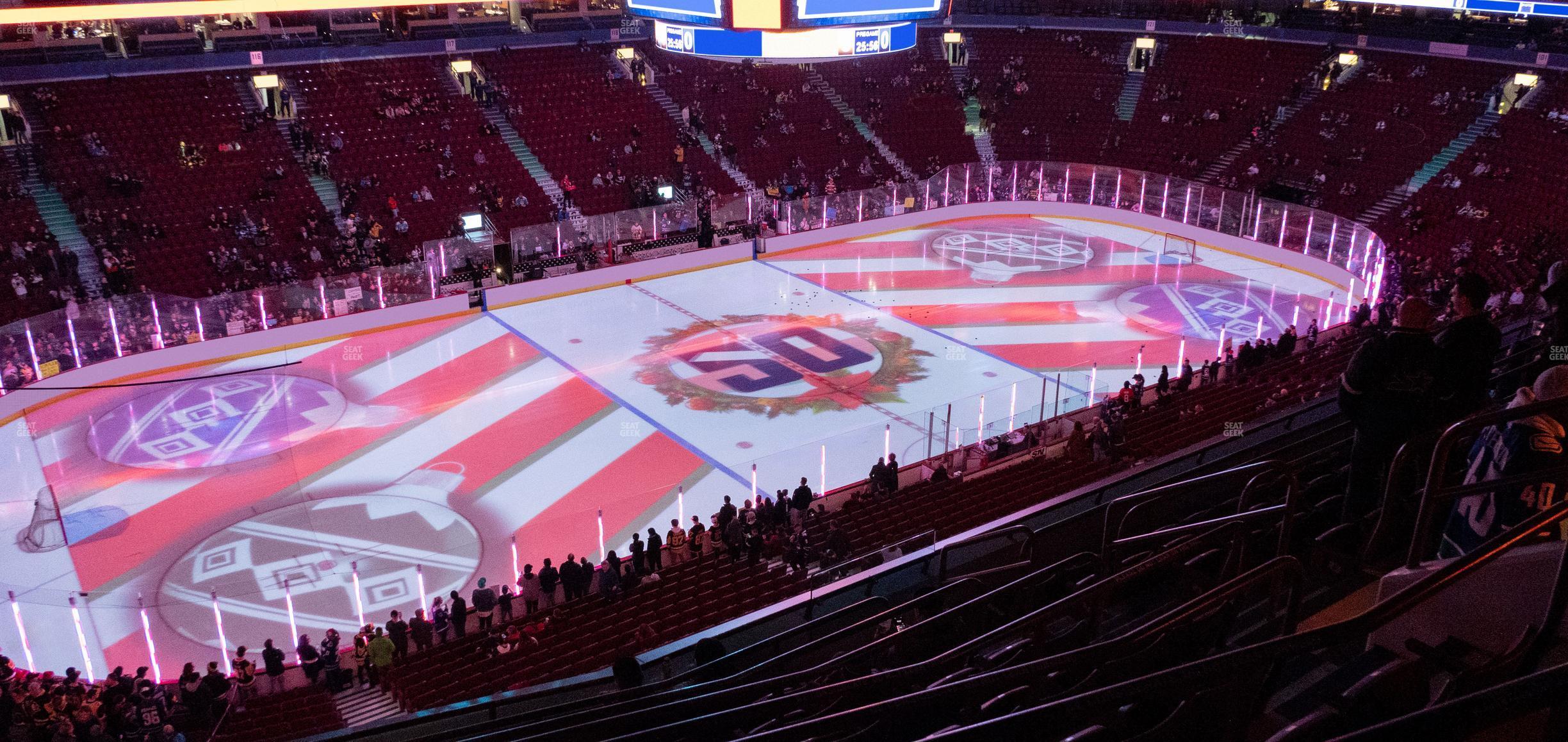 Seating view for Rogers Arena Section 311