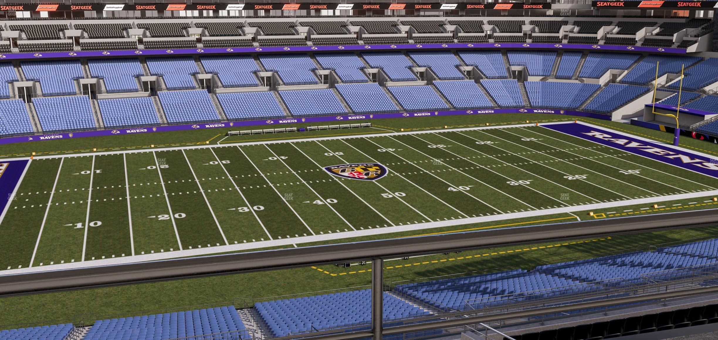 Seating view for M&T Bank Stadium Section Suite 443