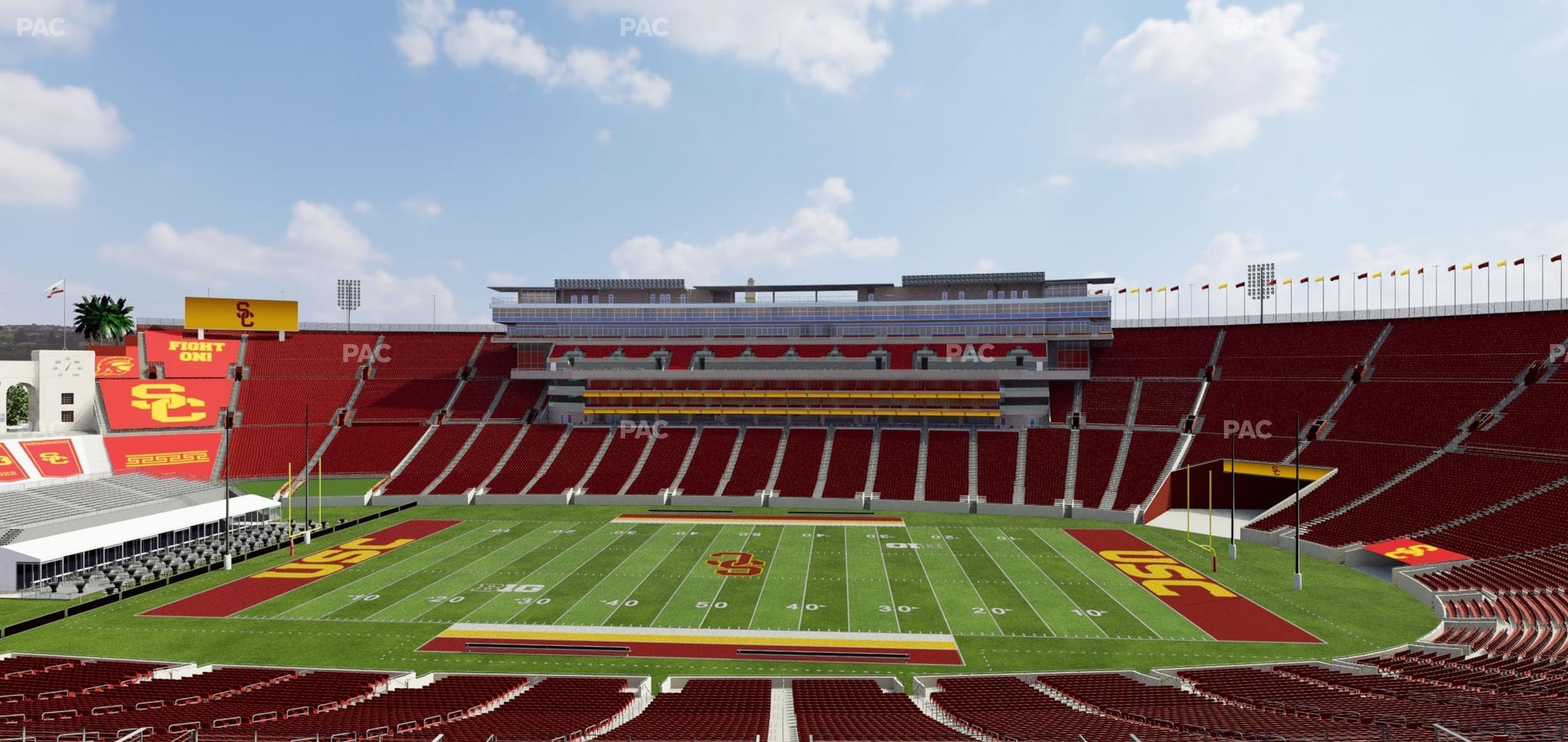 Seating view for Los Angeles Memorial Coliseum Section 321