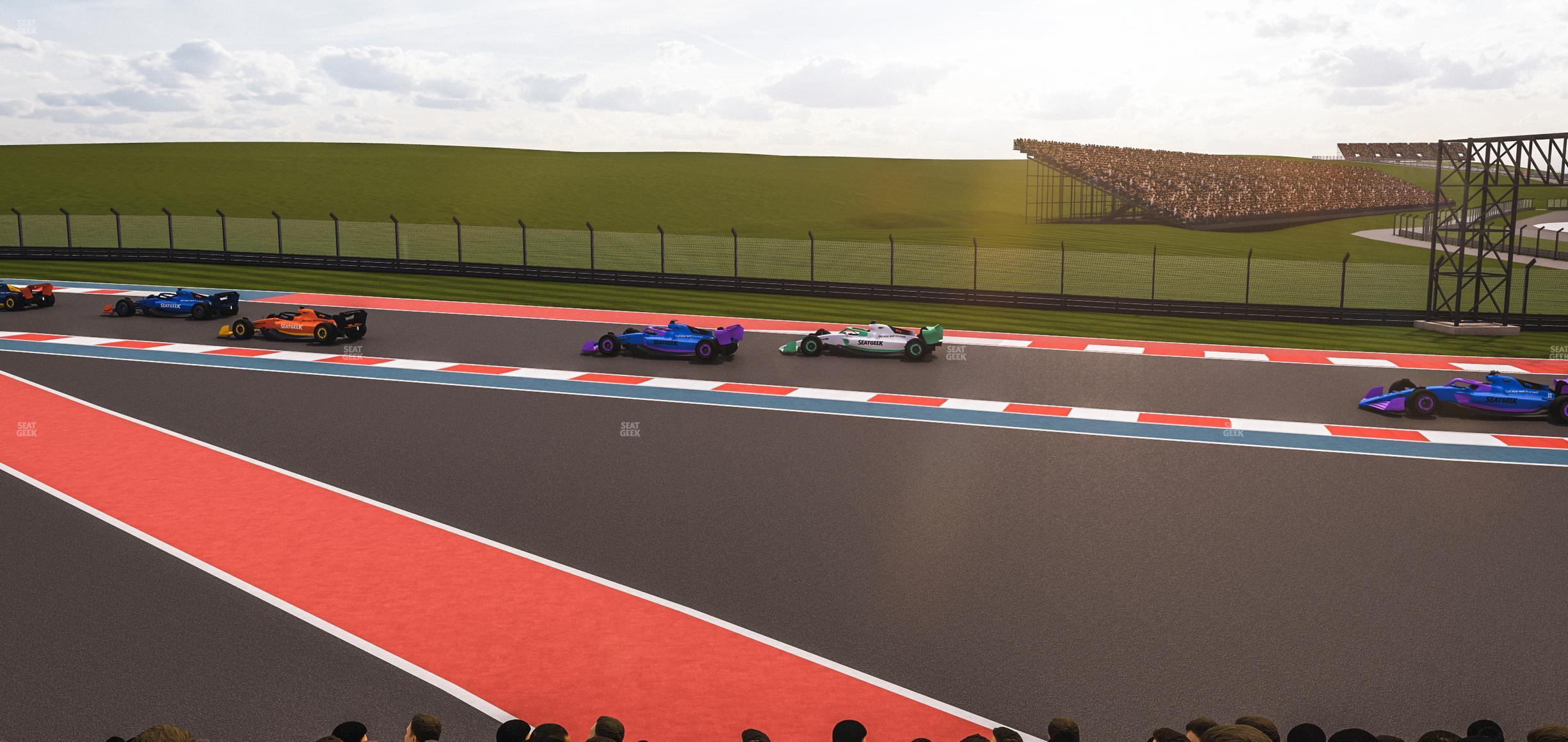 Seating view for Circuit of The Americas Section Turn 6 Grandstand 7