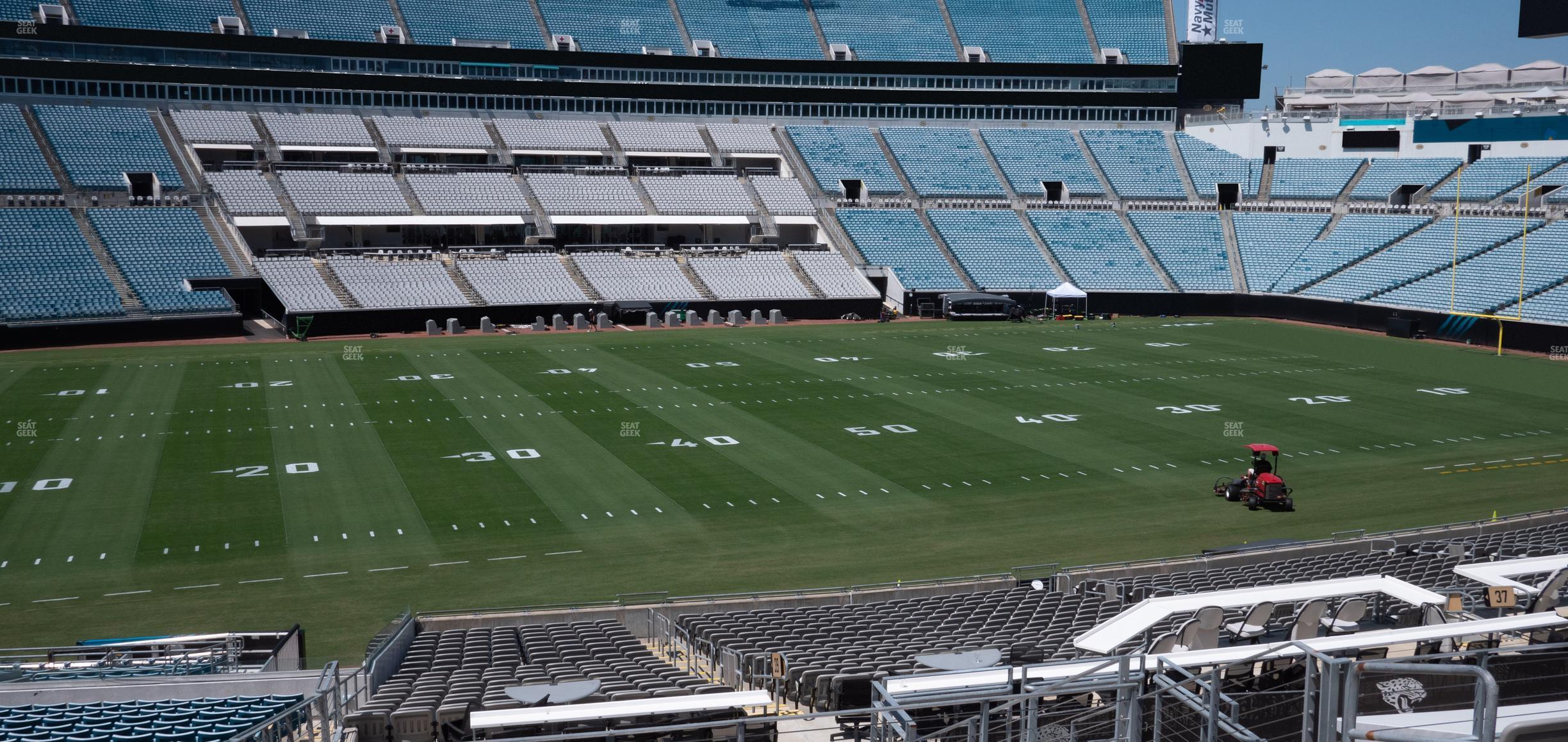 Seating view for EverBank Stadium Section Gallagher Club 139