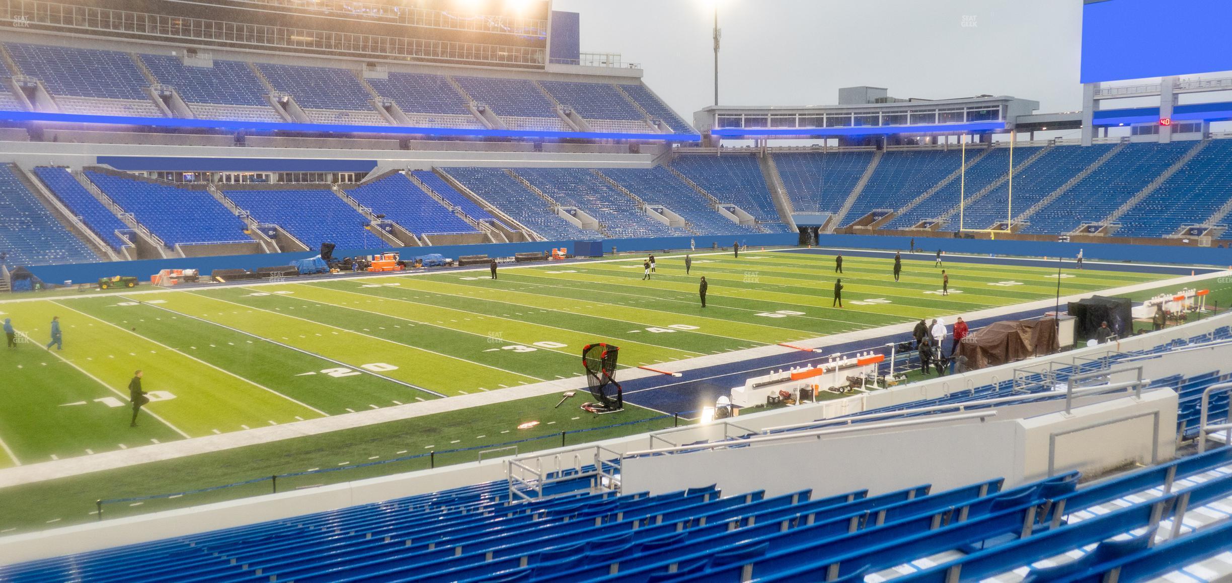 Seating view for Kroger Field Section 3