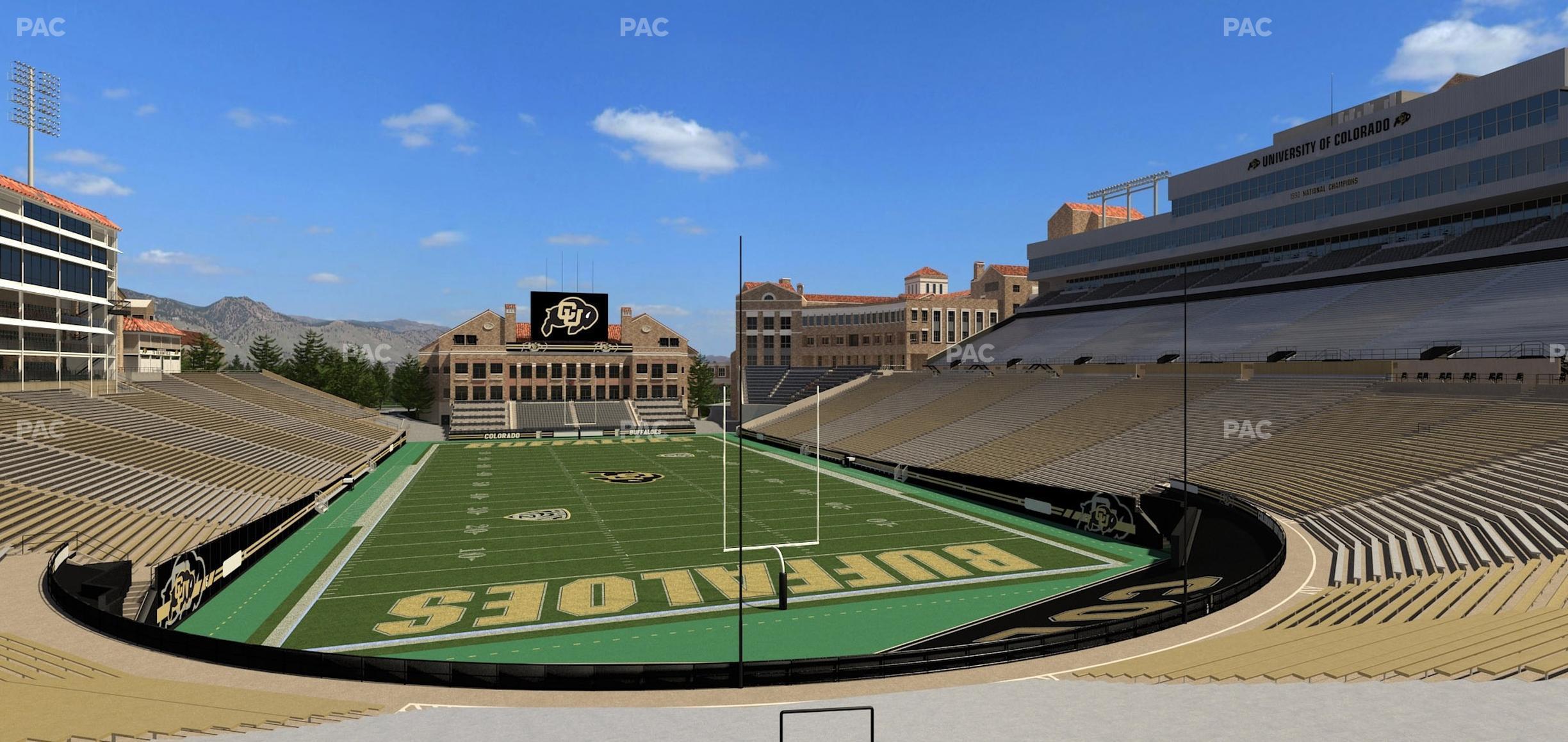 Seating view for Folsom Field Section 111