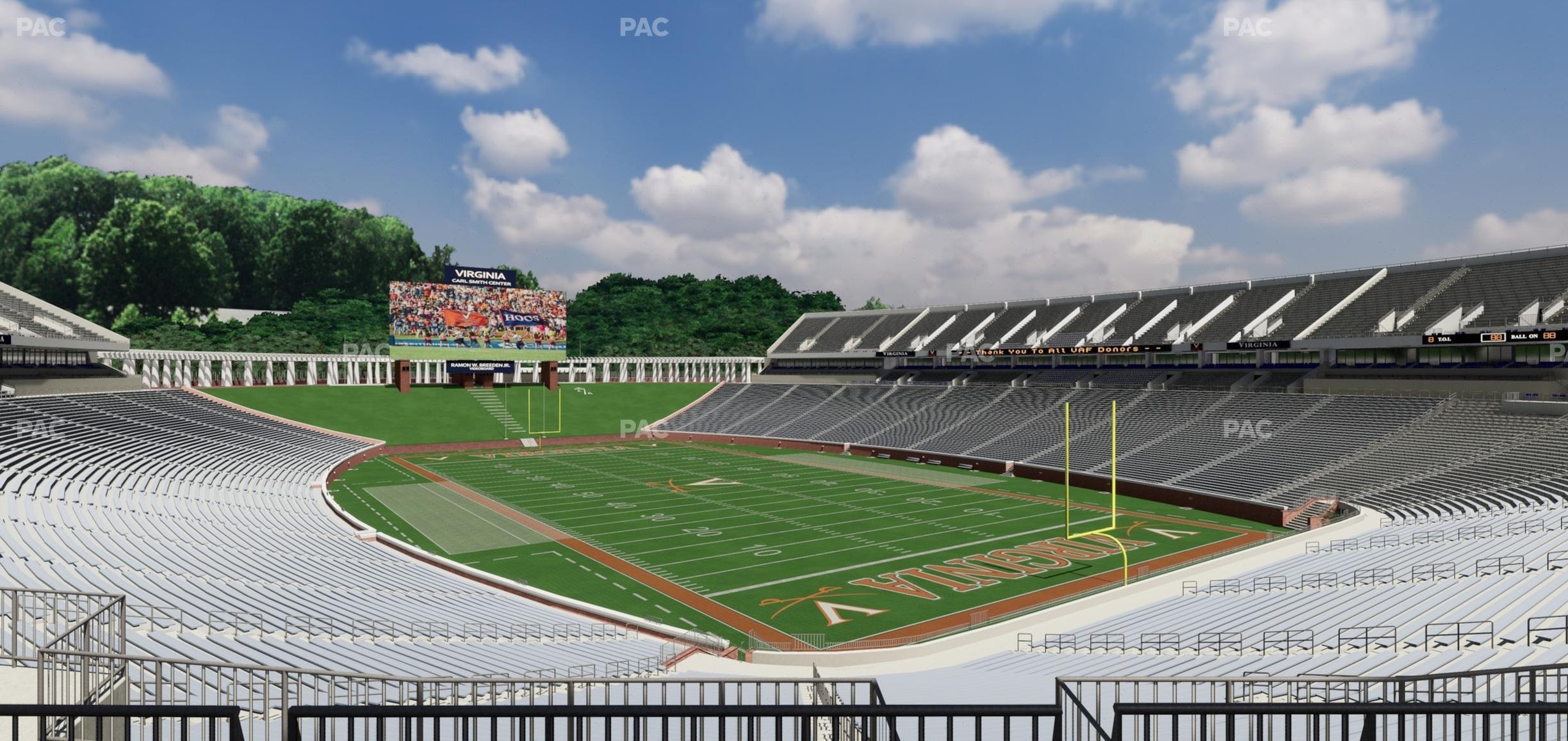 Seating view for Scott Stadium Section Loge 319