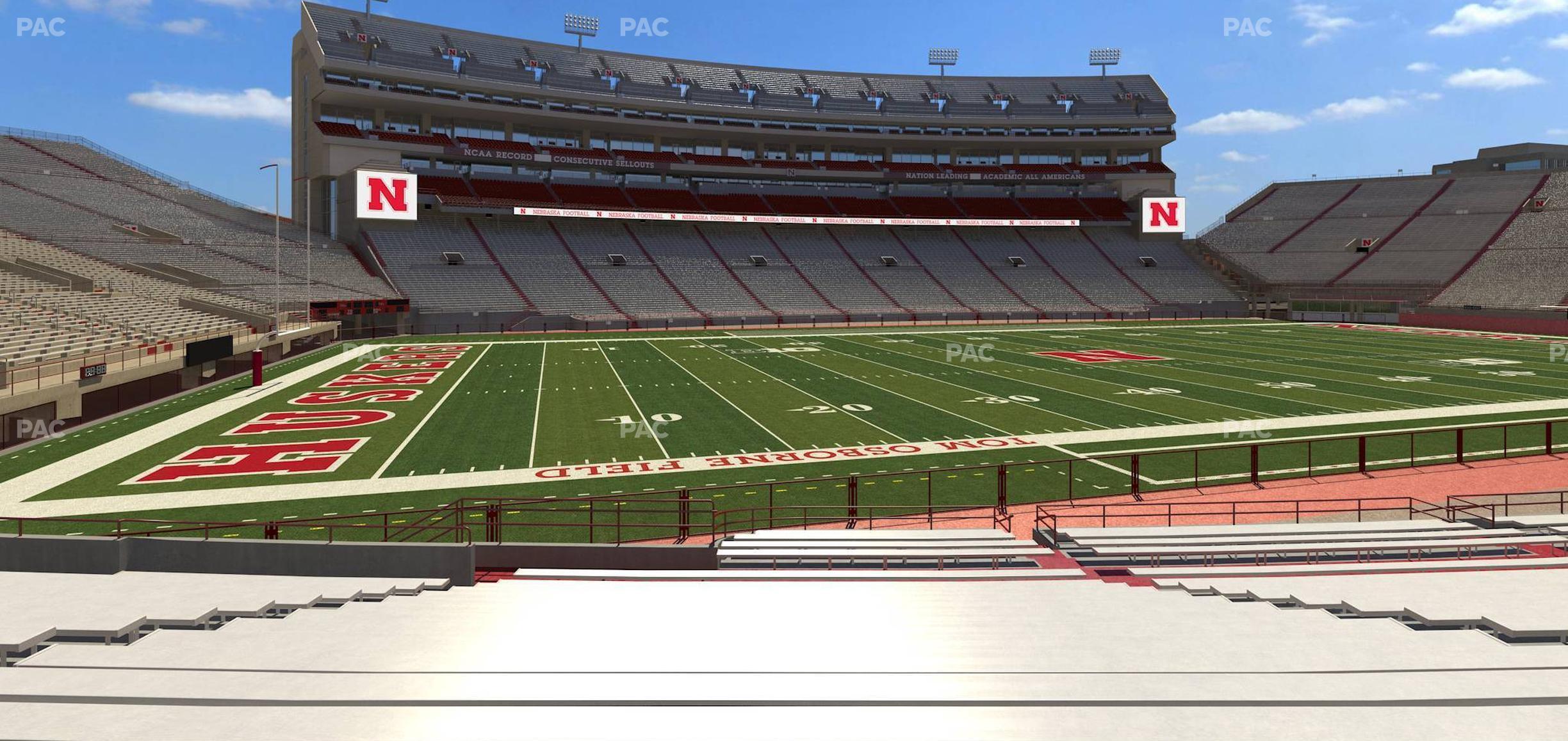 Seating view for Memorial Stadium Nebraska Section 30