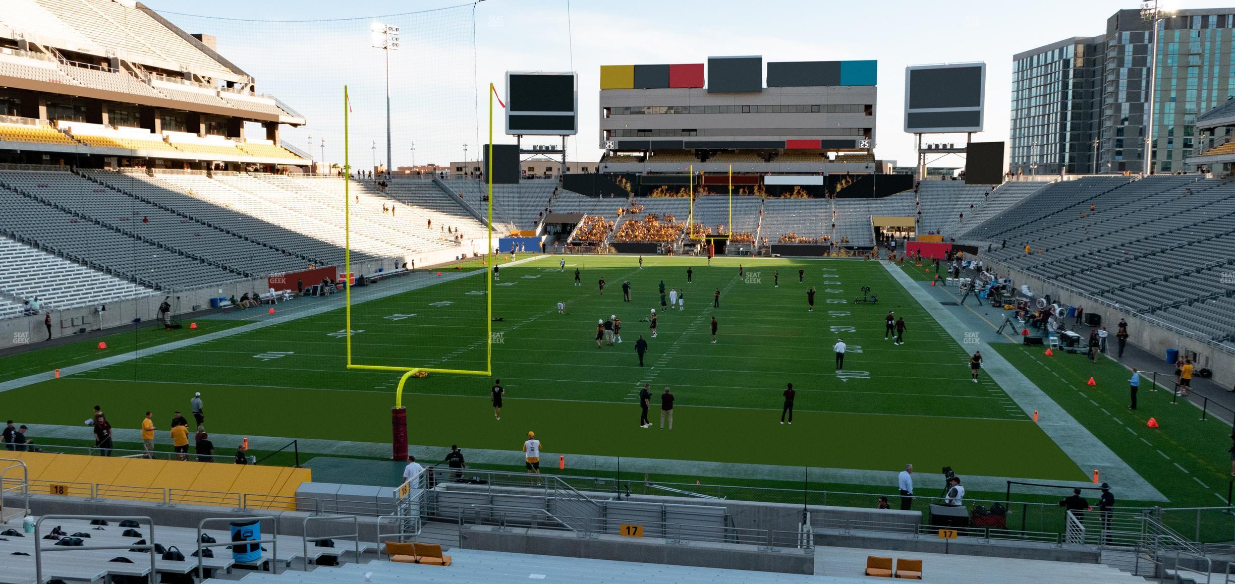 Seating view for Mountain America Stadium Section 17