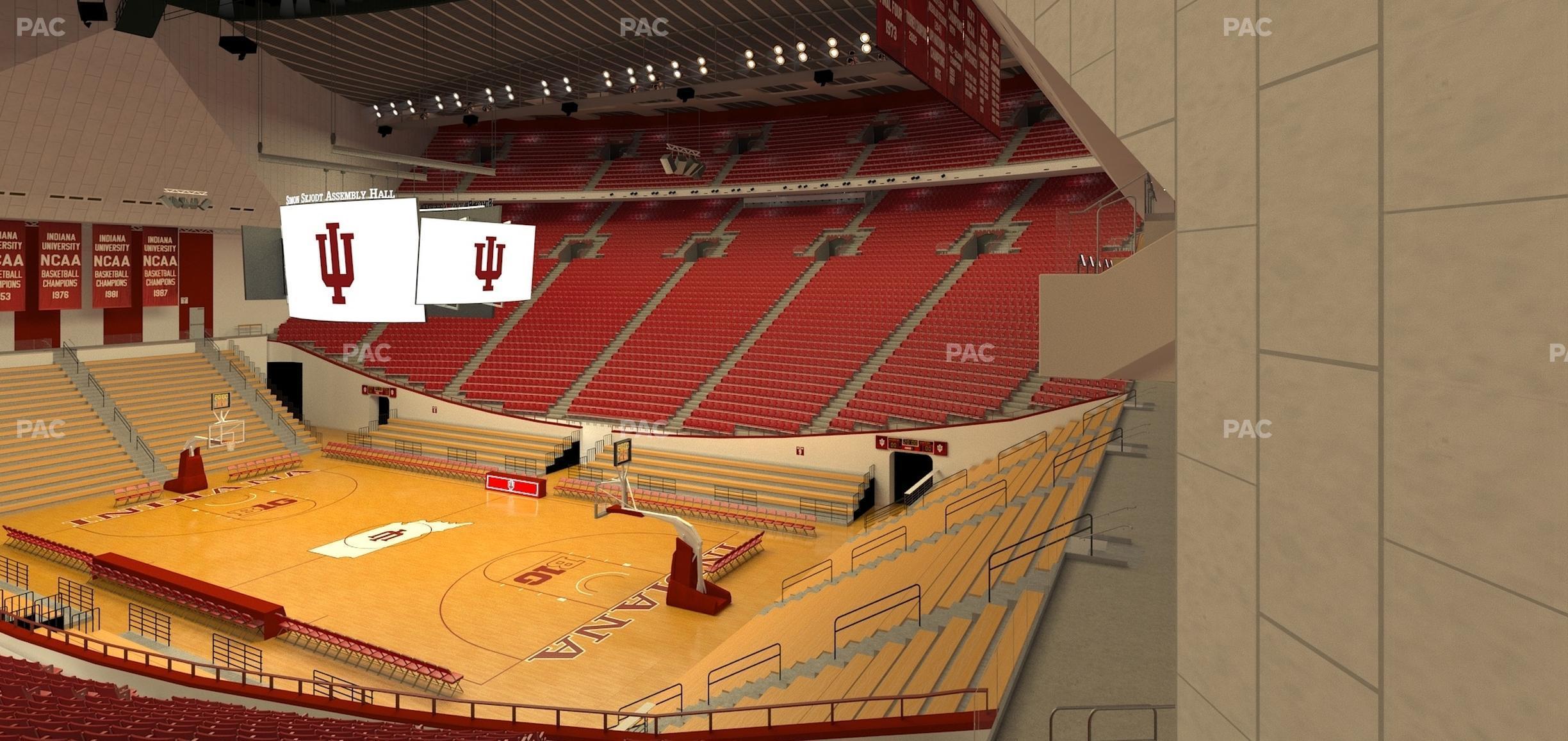 Seating view for Simon Skjodt Assembly Hall Section A