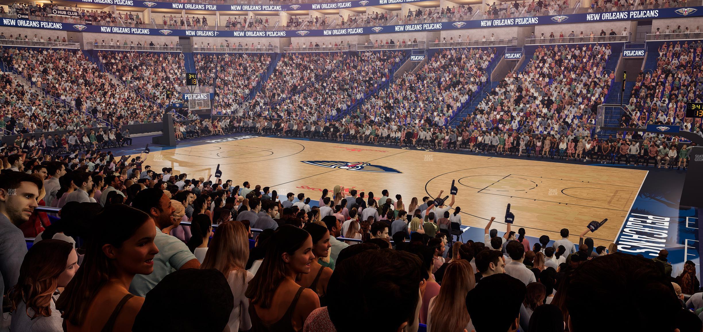 Seating view for Smoothie King Center Section 111