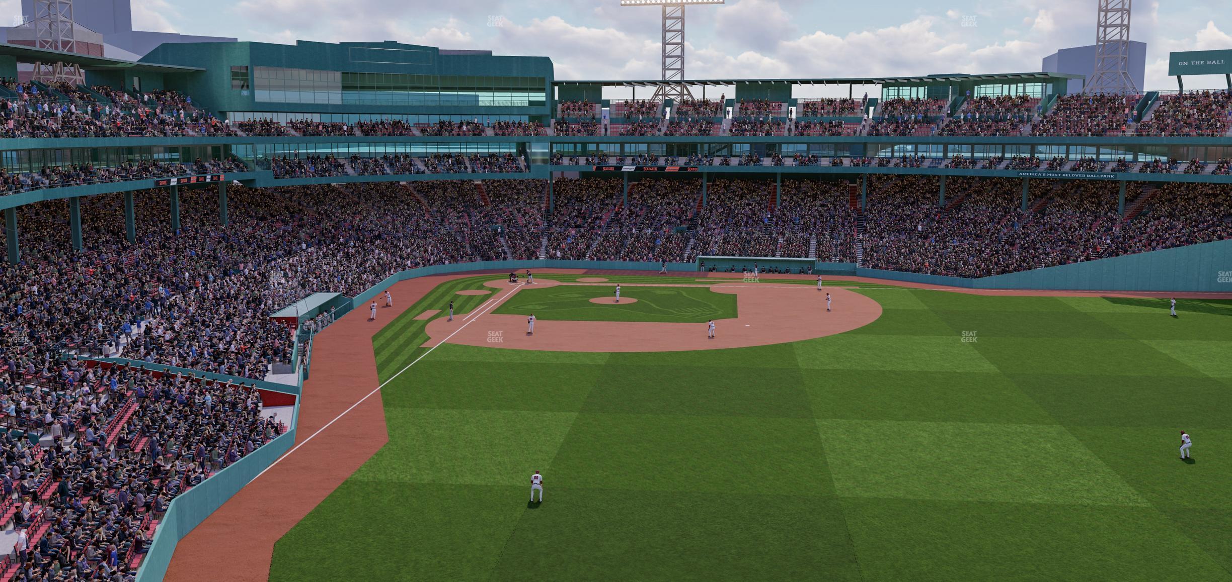 Seating view for Fenway Park Section Right Field Roof Deck Table 301