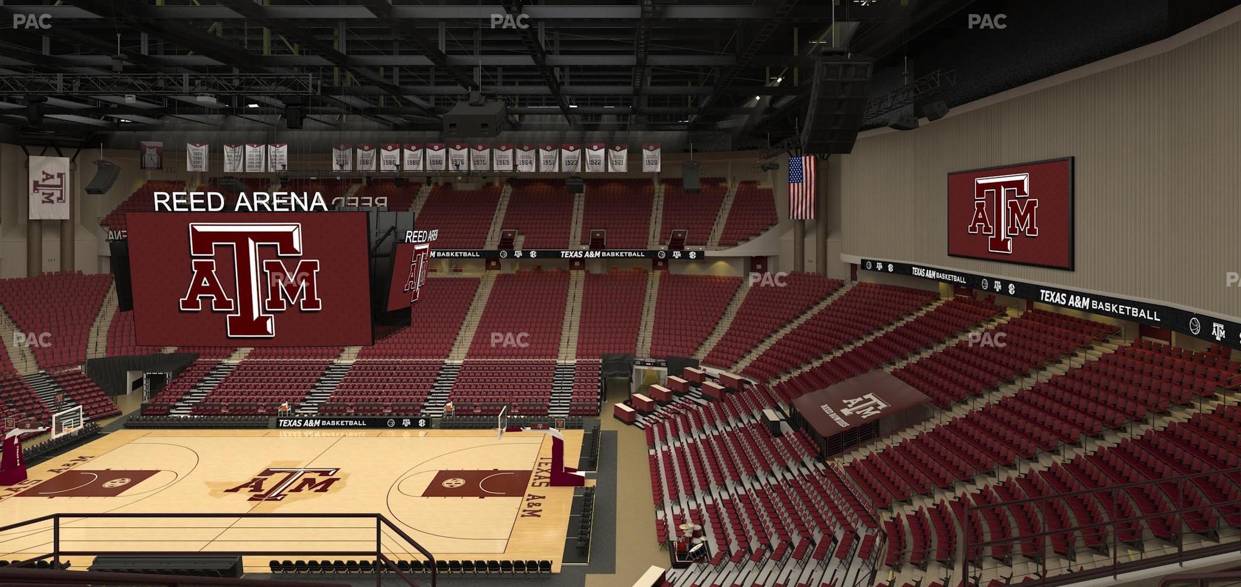 Seating view for Reed Arena Section 203