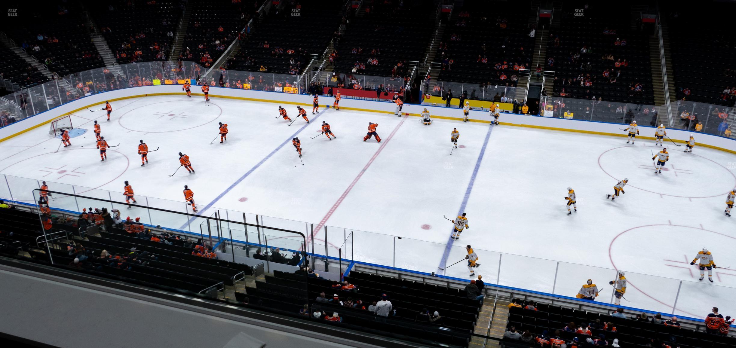 Seating view for Rogers Place Section Loge 23