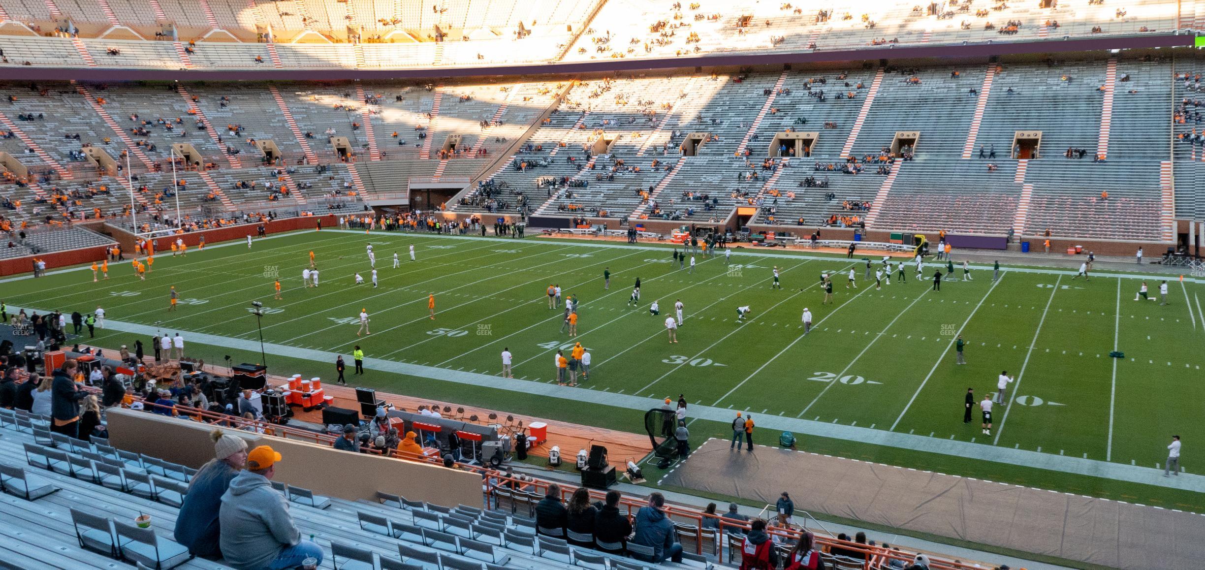 Seating view for Neyland Stadium Section R