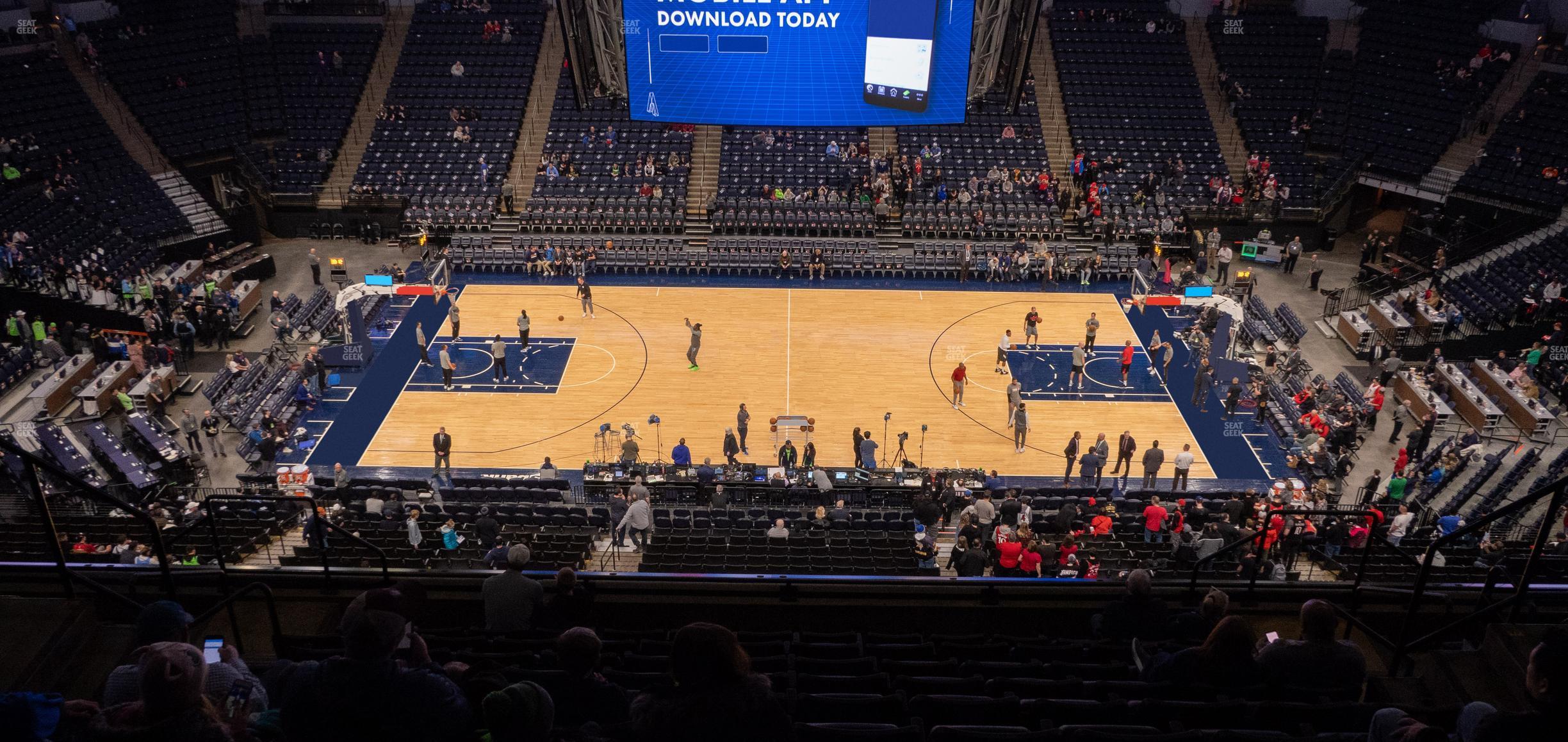 Seating view for Target Center Section 231