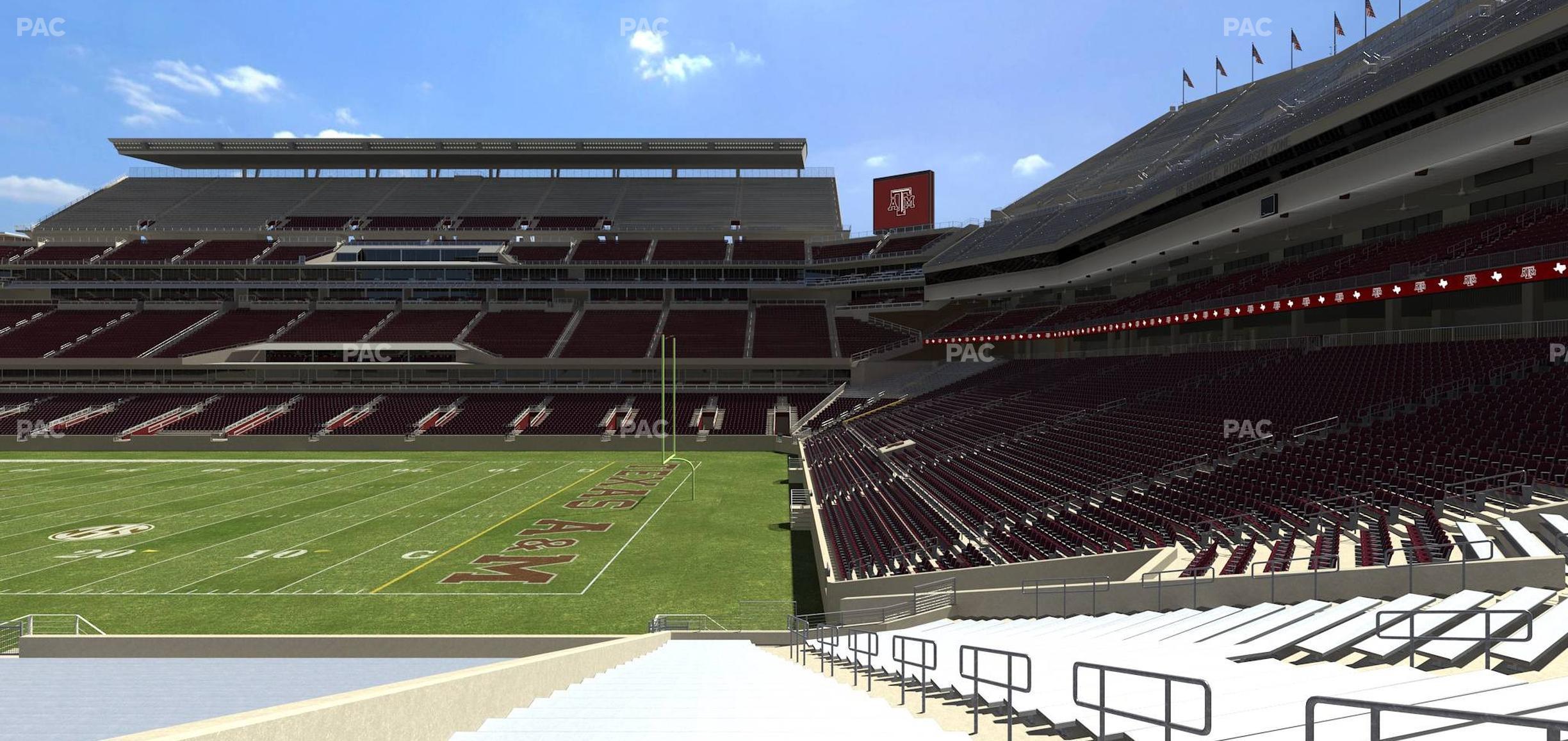 Seating view for Kyle Field Section 122