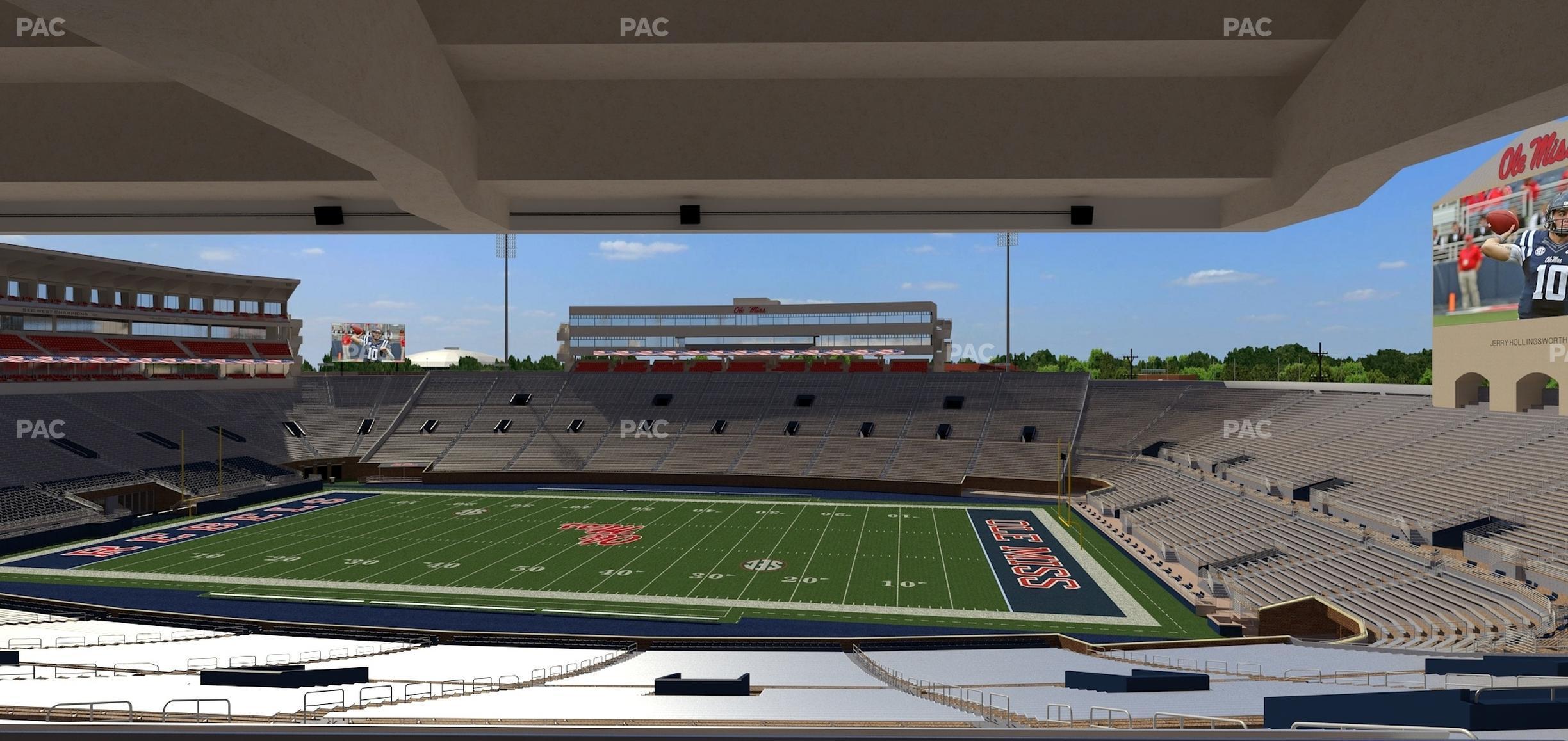 Seating view for Vaught Hemingway Stadium Section M