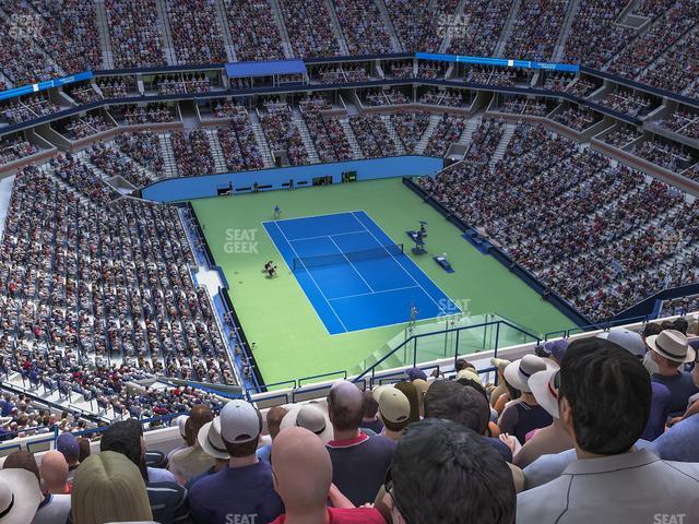 Seating view for Arthur Ashe Stadium Section 319