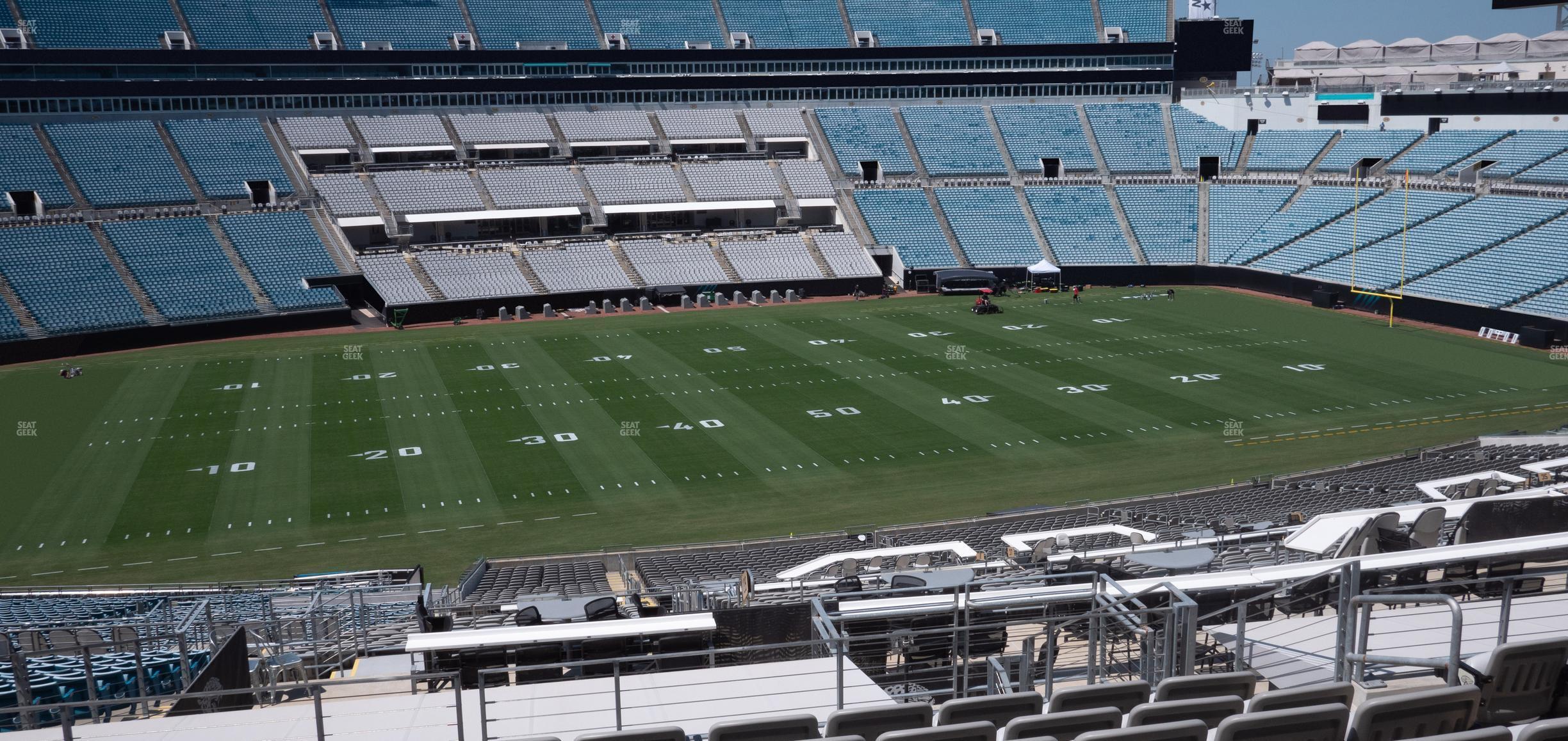 Seating view for EverBank Stadium Section Gallagher Club 239