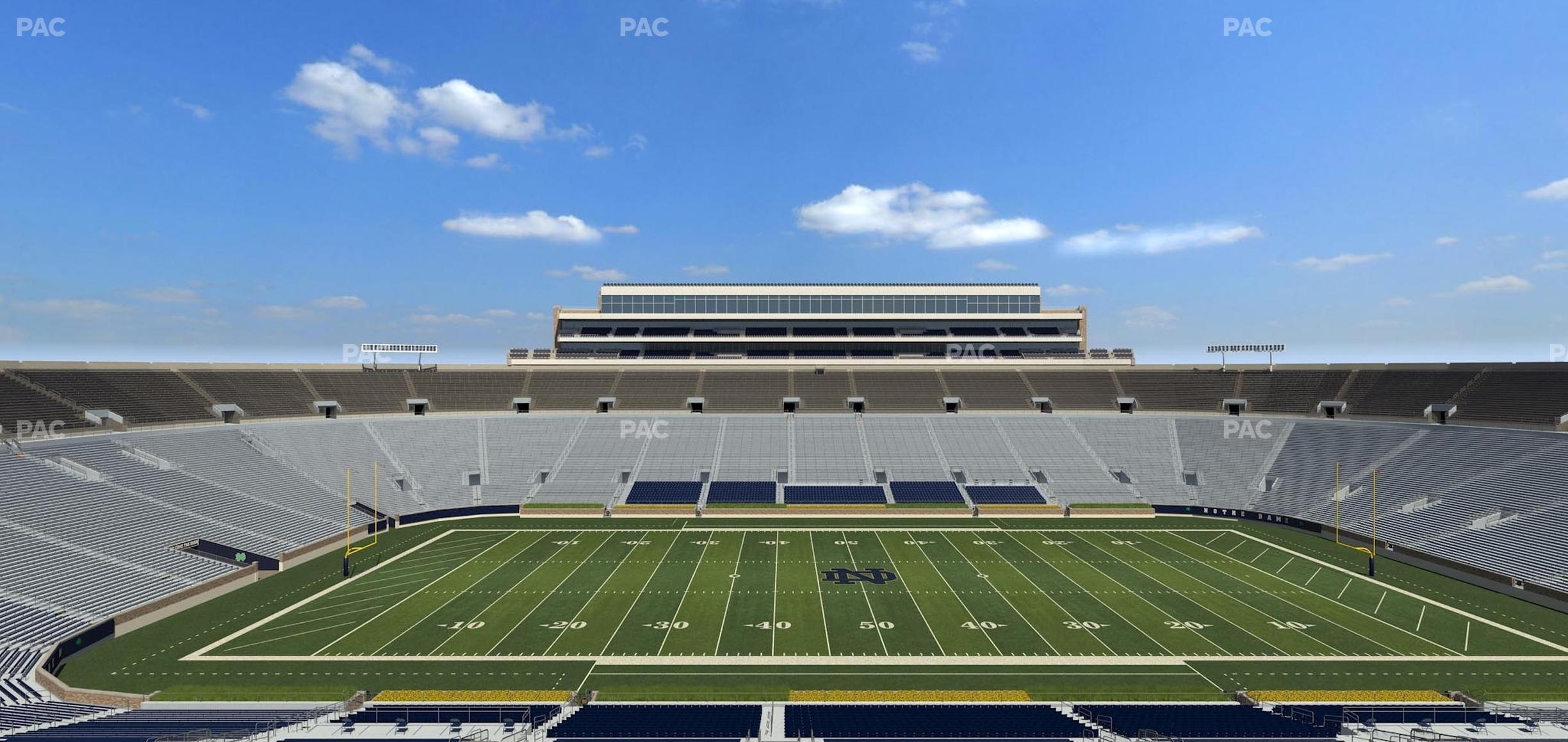 Seating view for Notre Dame Stadium Section 1842 Box 15