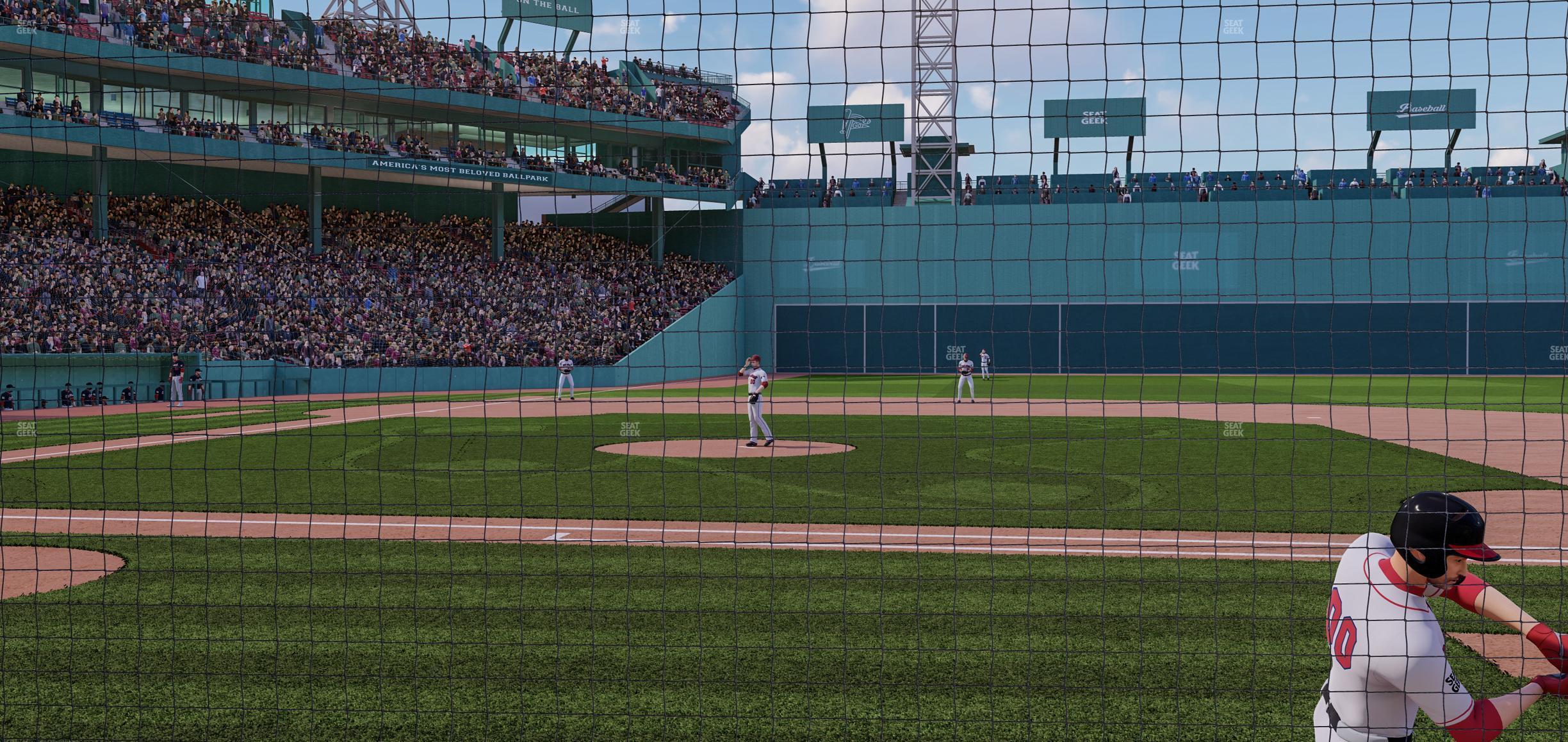 Seating view for Fenway Park Section Dugout Box 30