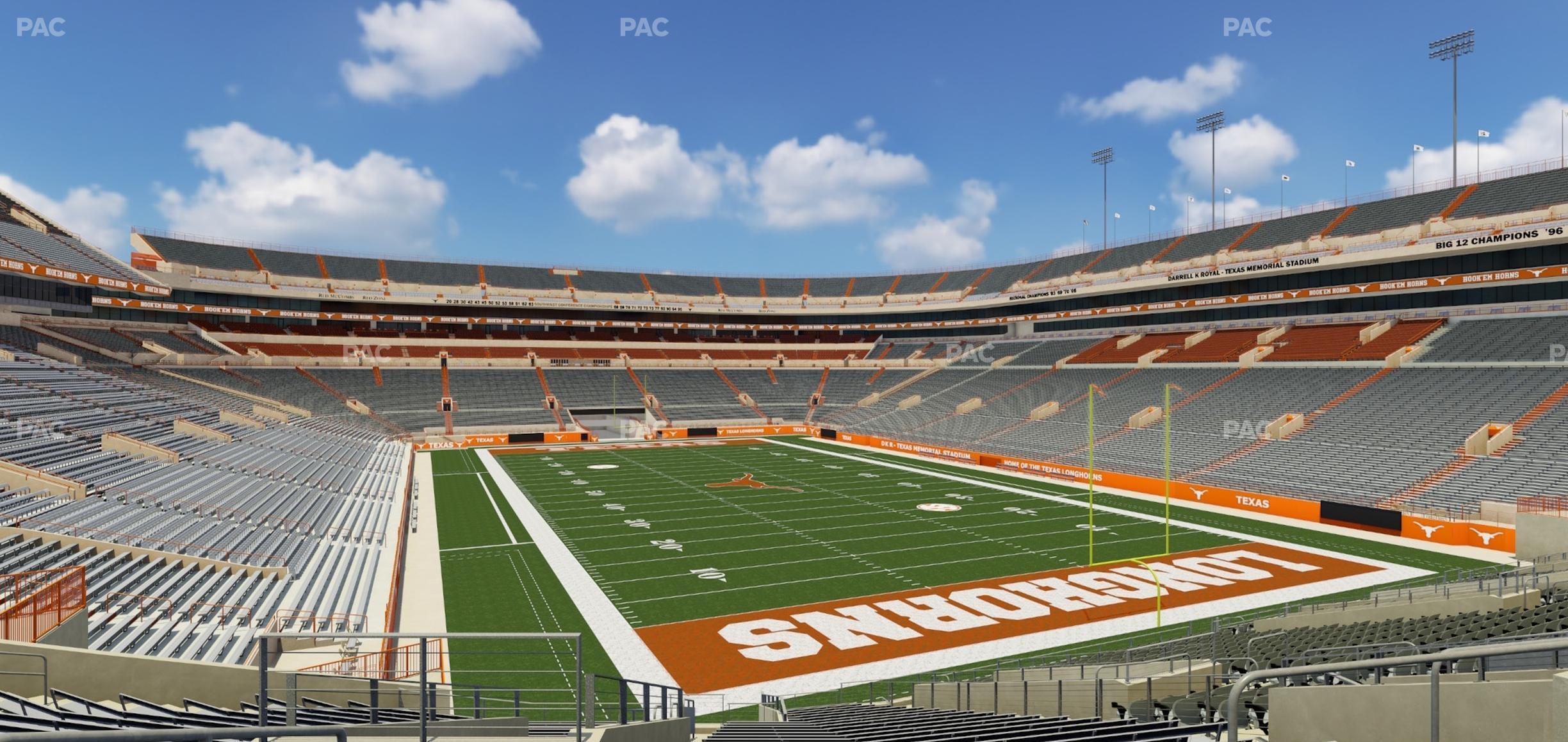 Seating view for Darrell K Royal - Texas Memorial Stadium Section 42