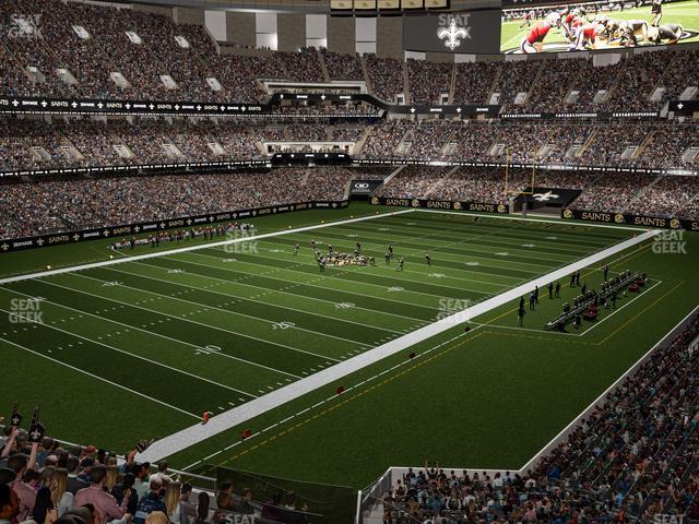 Seating view for Caesars Superdome Section 343