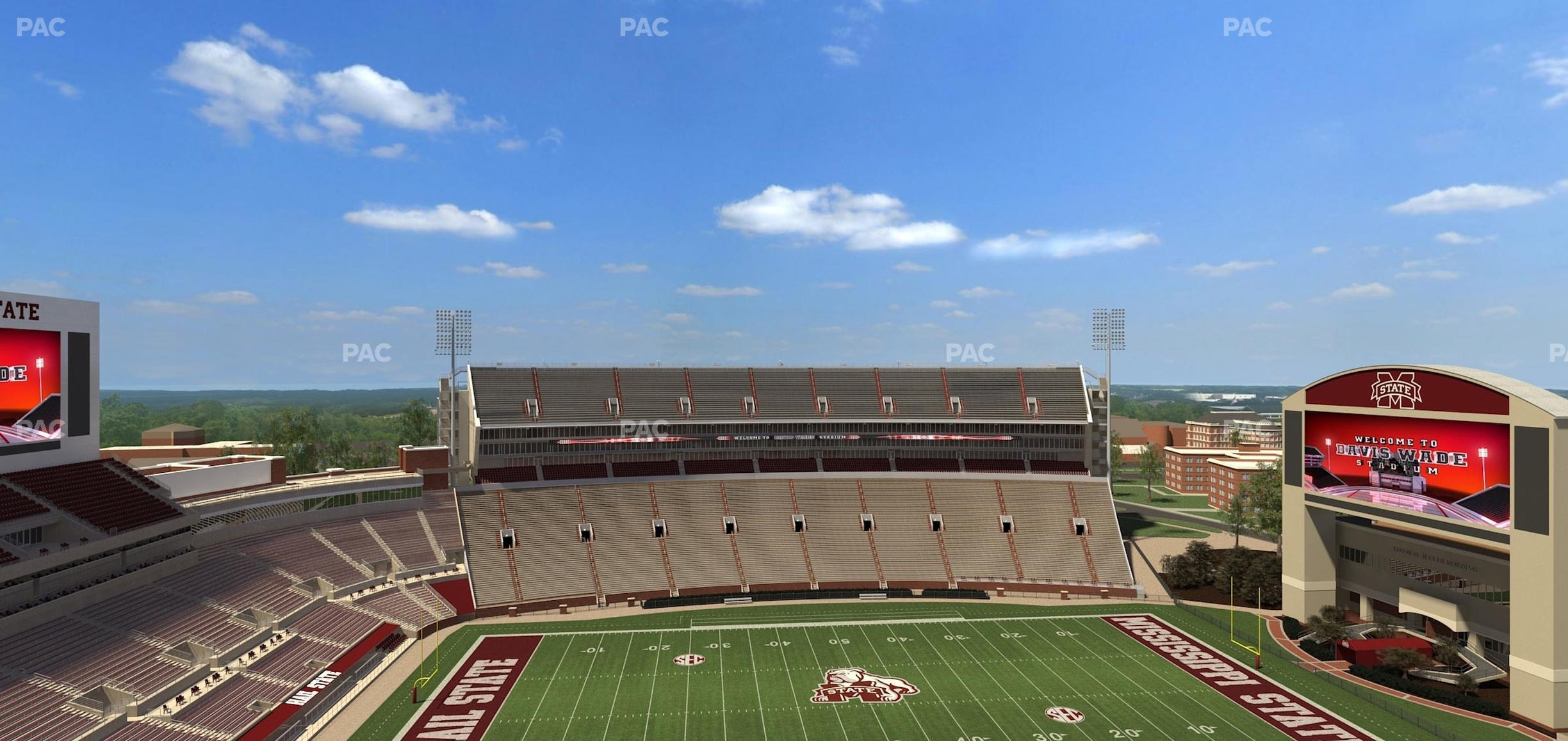 Seating view for Davis Wade Stadium Section 309