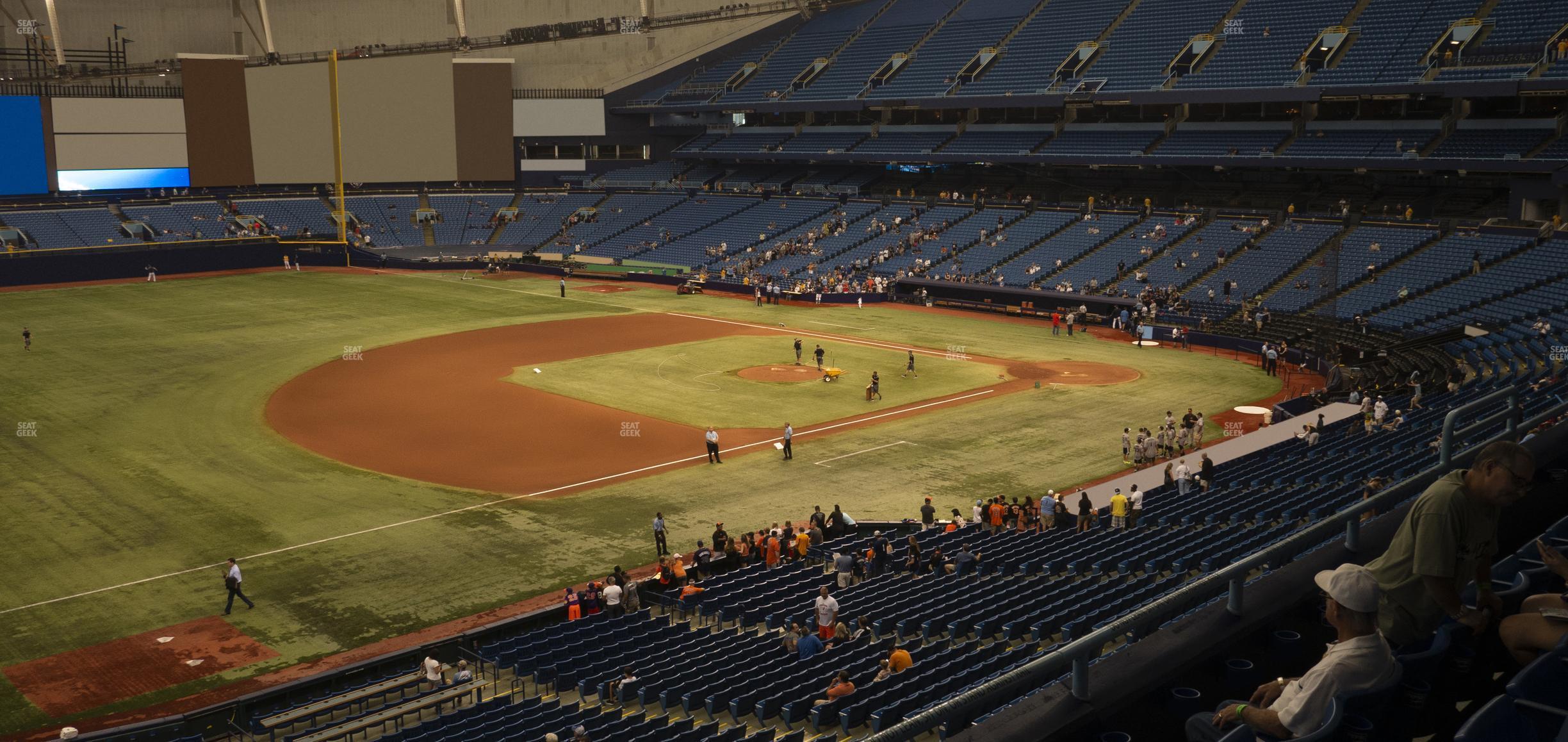 Seating view for Tropicana Field Section 217