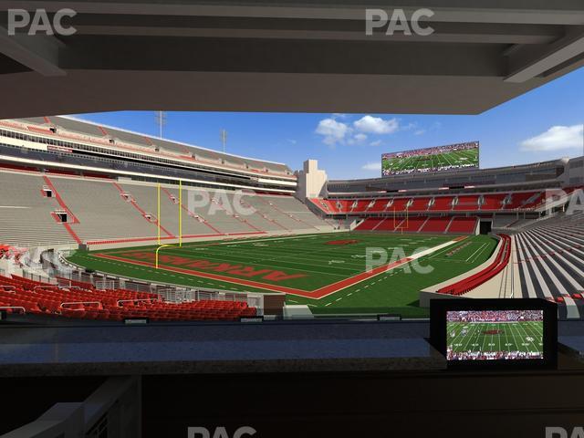 Seating view for Razorback Stadium Section Loge 32