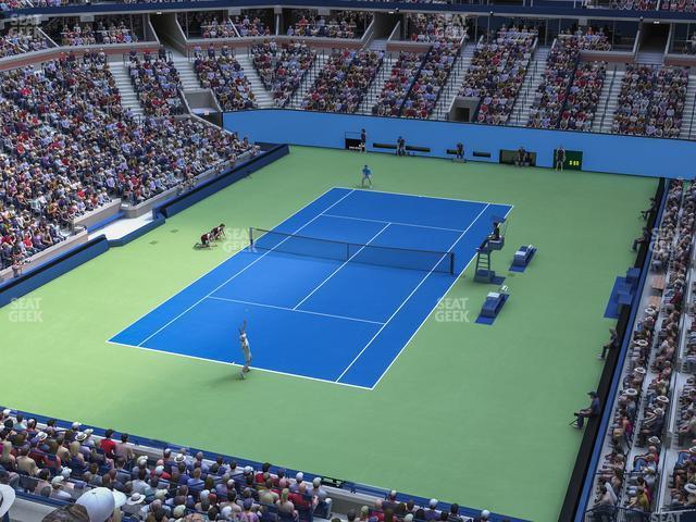 Seating view for Arthur Ashe Stadium Section 121