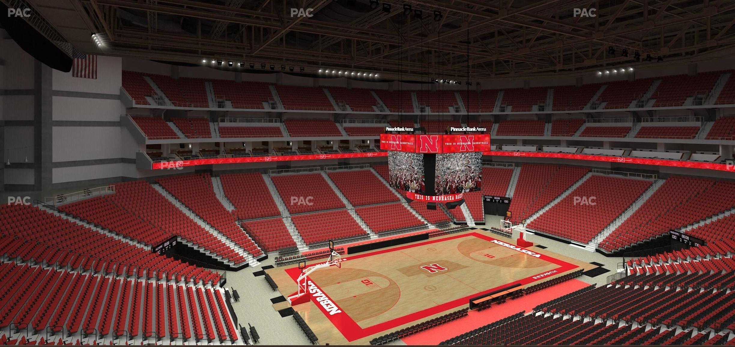 Seating view for Pinnacle Bank Arena Section 222