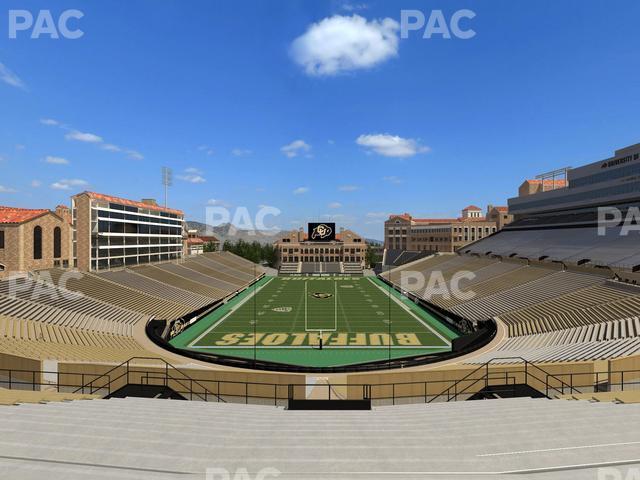 Seating view for Folsom Field Section 209