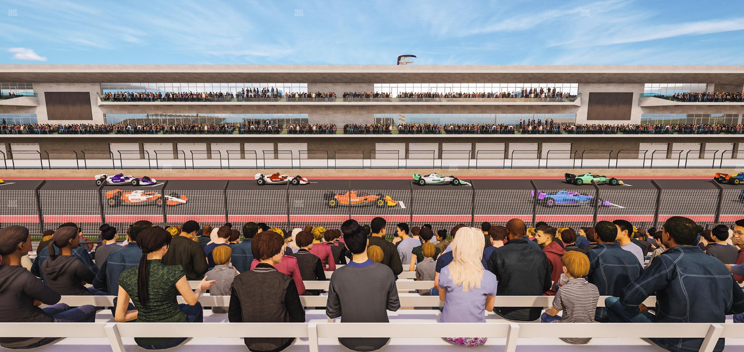 Seating view for Circuit of The Americas Section Main Grandstand Loge 21 B