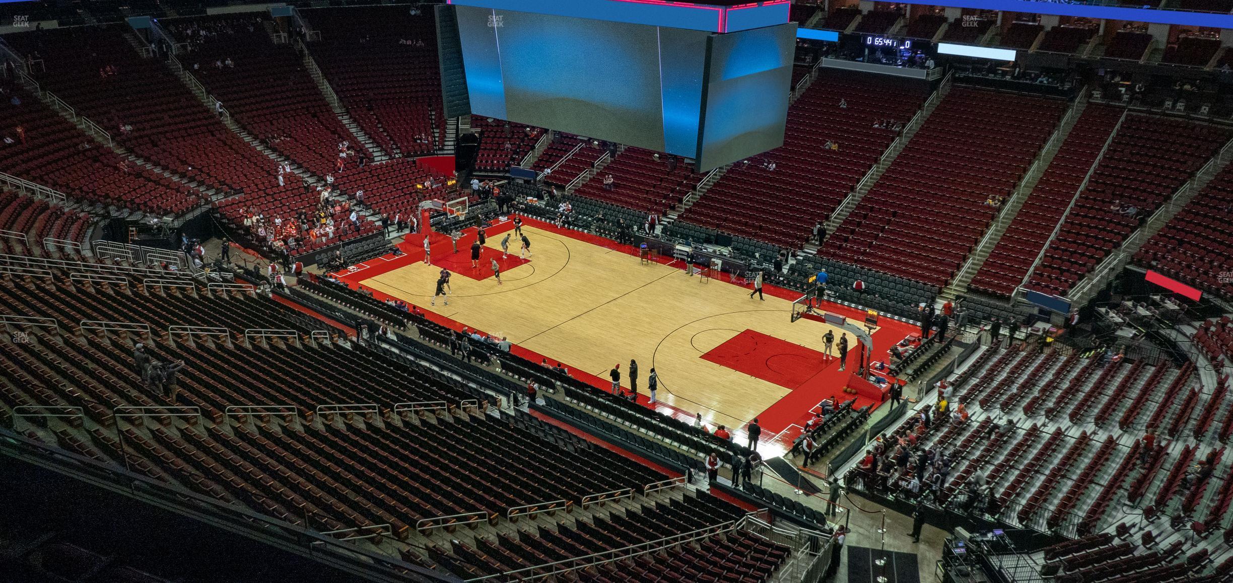 Seating view for Toyota Center Section 406