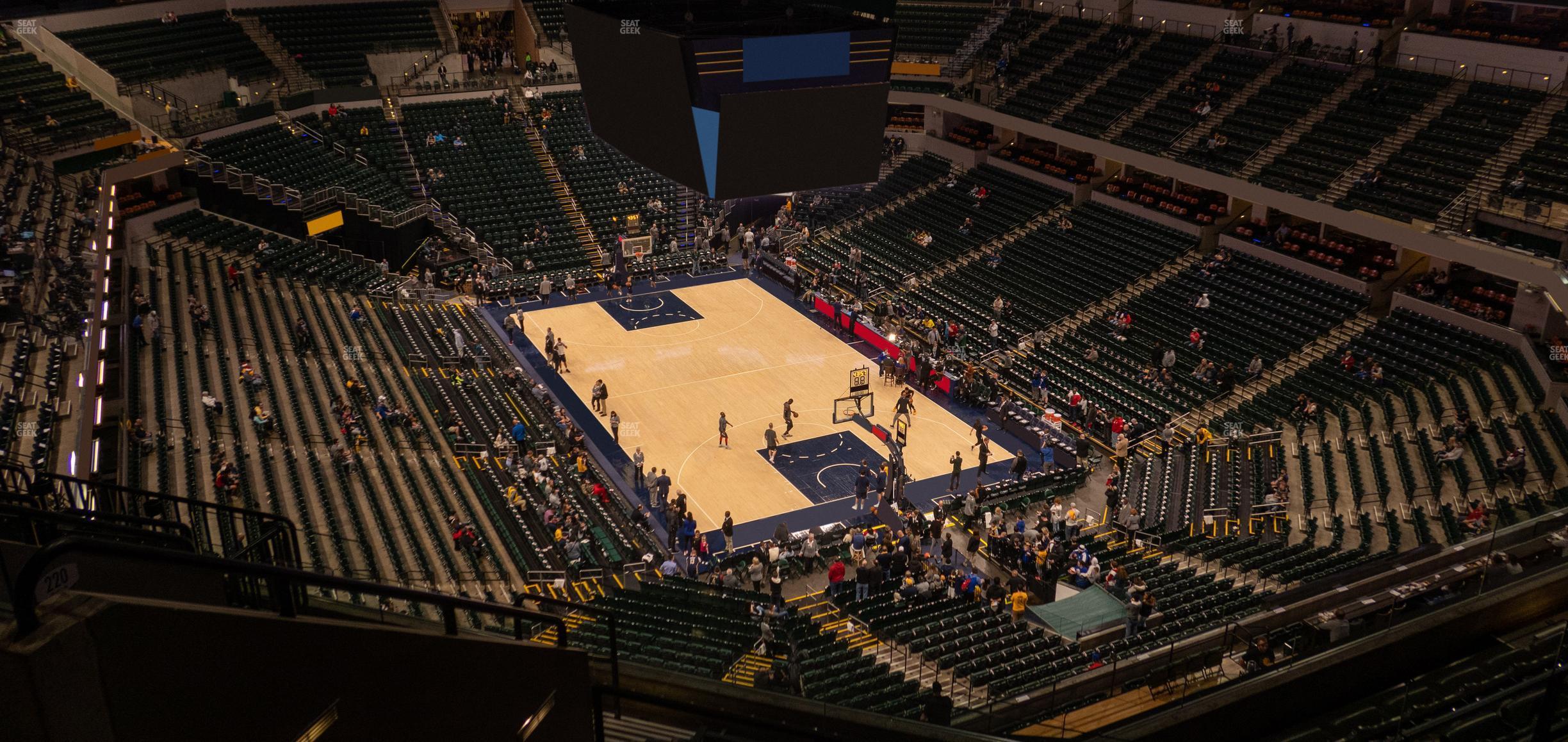 Seating view for Gainbridge Fieldhouse Section 219