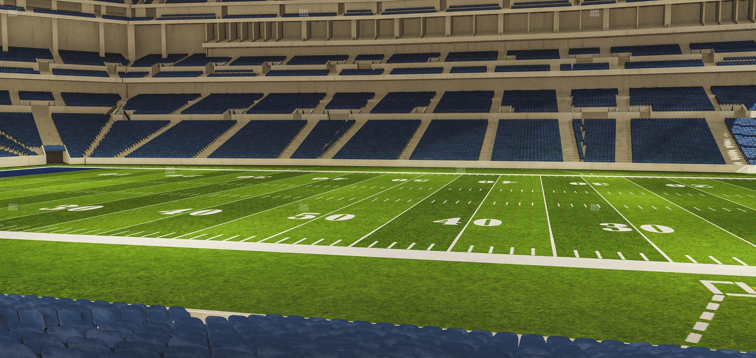 Seating view for Lucas Oil Stadium Section 139