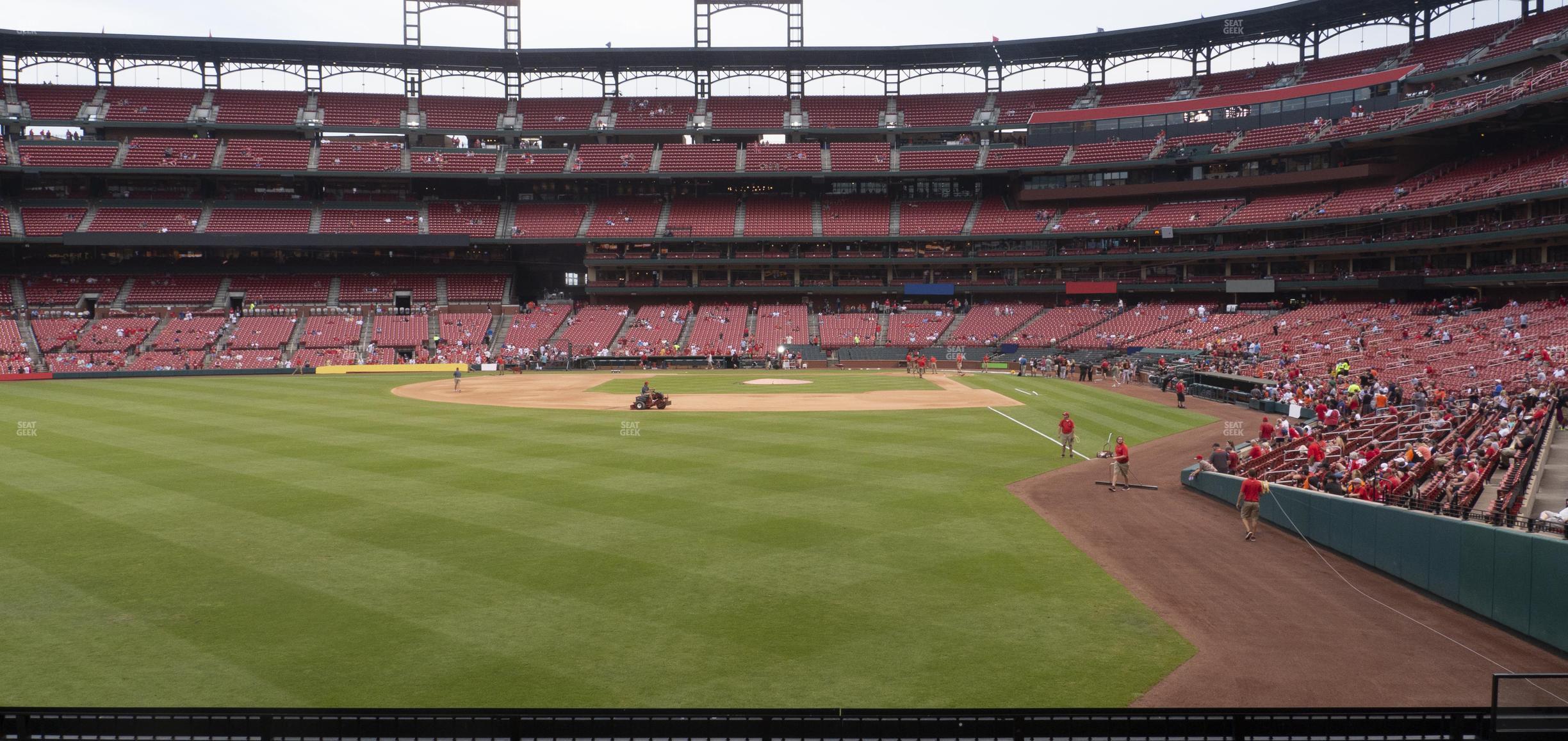 Seating view for Busch Stadium Section Lower Left Field Box 171